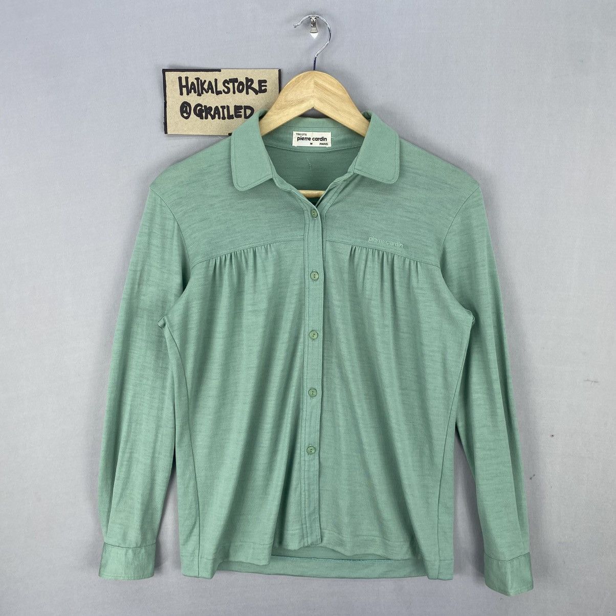 Japanese Brand Pierre Cardin Paris Woman’s Long sleeve Button Up Size XS / US 0-2 / IT 36-38 - 1 Thumbnail