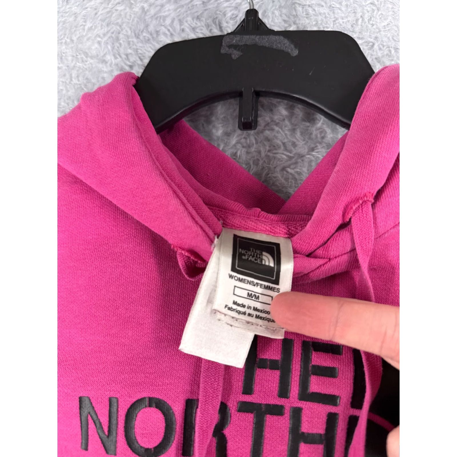 The North Face The North Face Hoodie Womens Medium Pink Logo Pullover Cotton Sweater READ Size M / US 6-8 / IT 42-44 - 7 Thumbnail