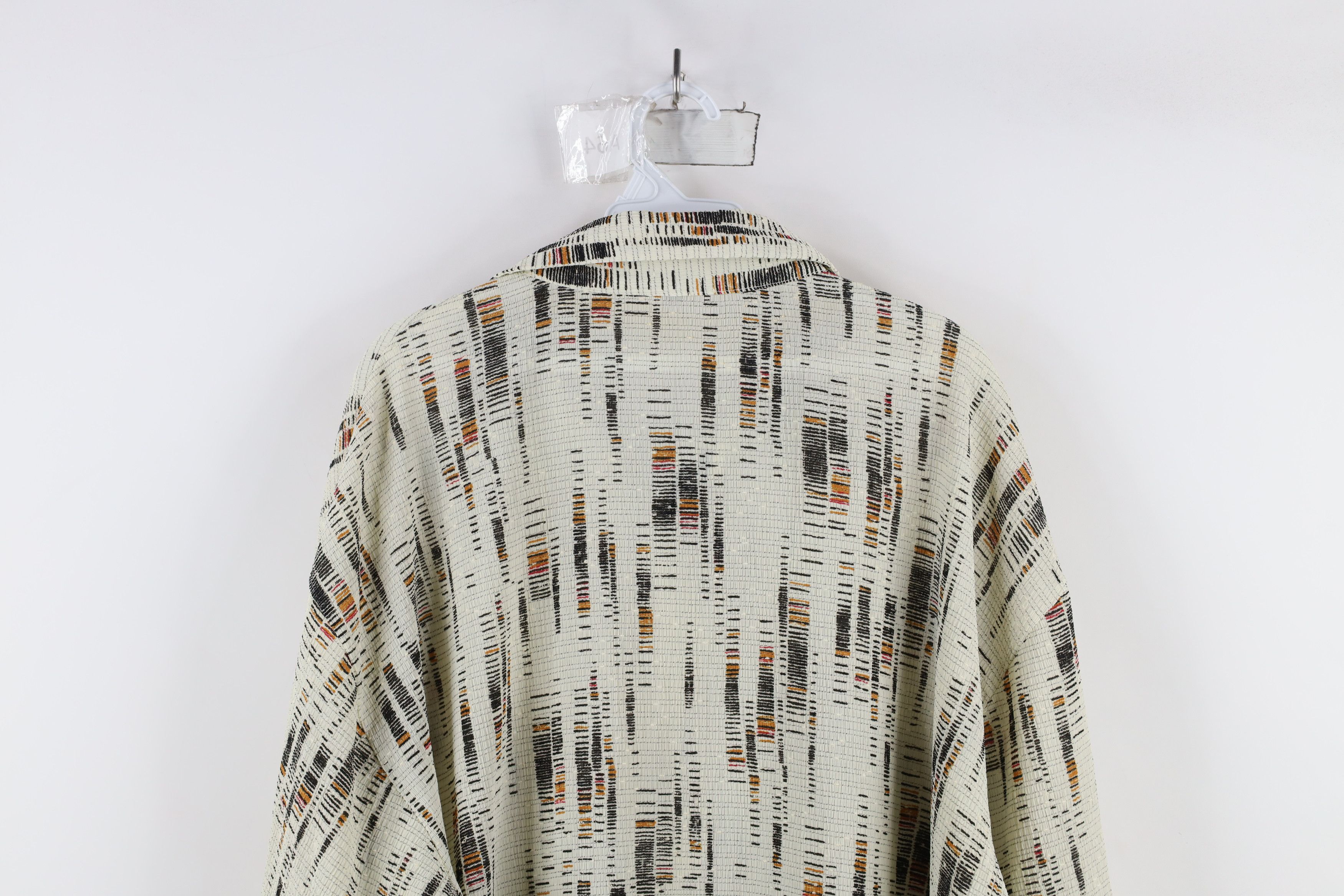 Vintage Vintage 90s Streetwear Hemp Blend Knit Baggy Button Shirt Size US XL / EU 56 / 4 - 9 Thumbnail