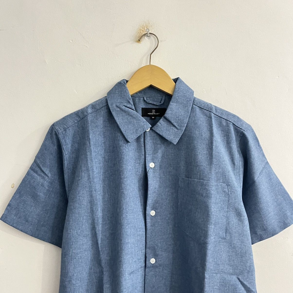 Issey Miyake Mono Mart - Basic Blue Button Up Shirt Size US M / EU 48-50 / 2 - 2 Thumbnail