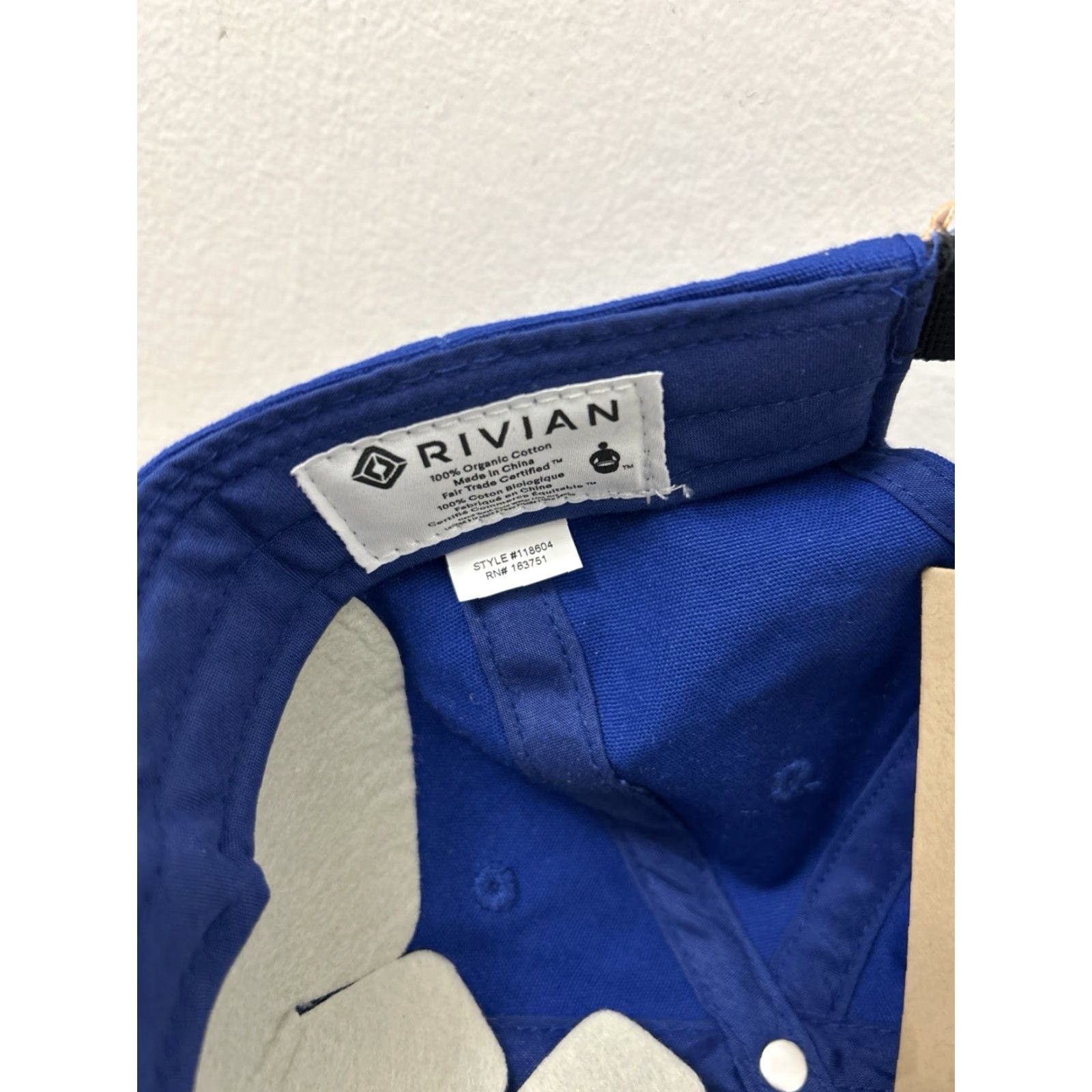 Forever 21 Rivian Forever Hat Blue 100% Organic Cotton Adjustable Baseball Cap NWT Men One Size Canvas Casual Travel Sportswear Cap Size ONE SIZE - 7 Thumbnail