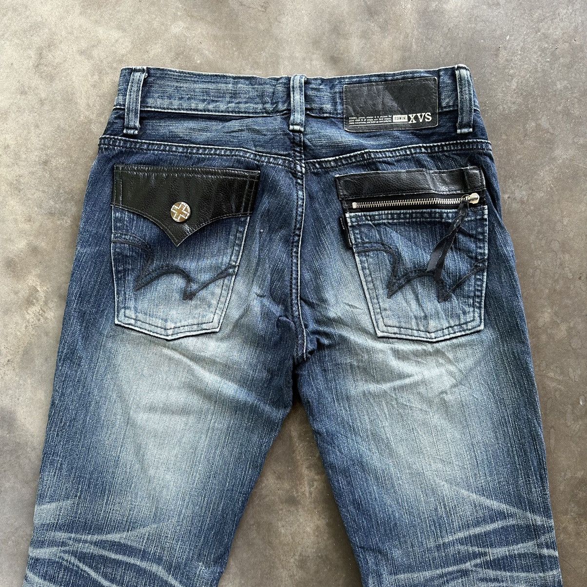 Edwin × Jean × Vintage Vintage Edwin Distressed Faded Denim Jean Pant W30 Size US 30 / EU 46 - 12 Thumbnail