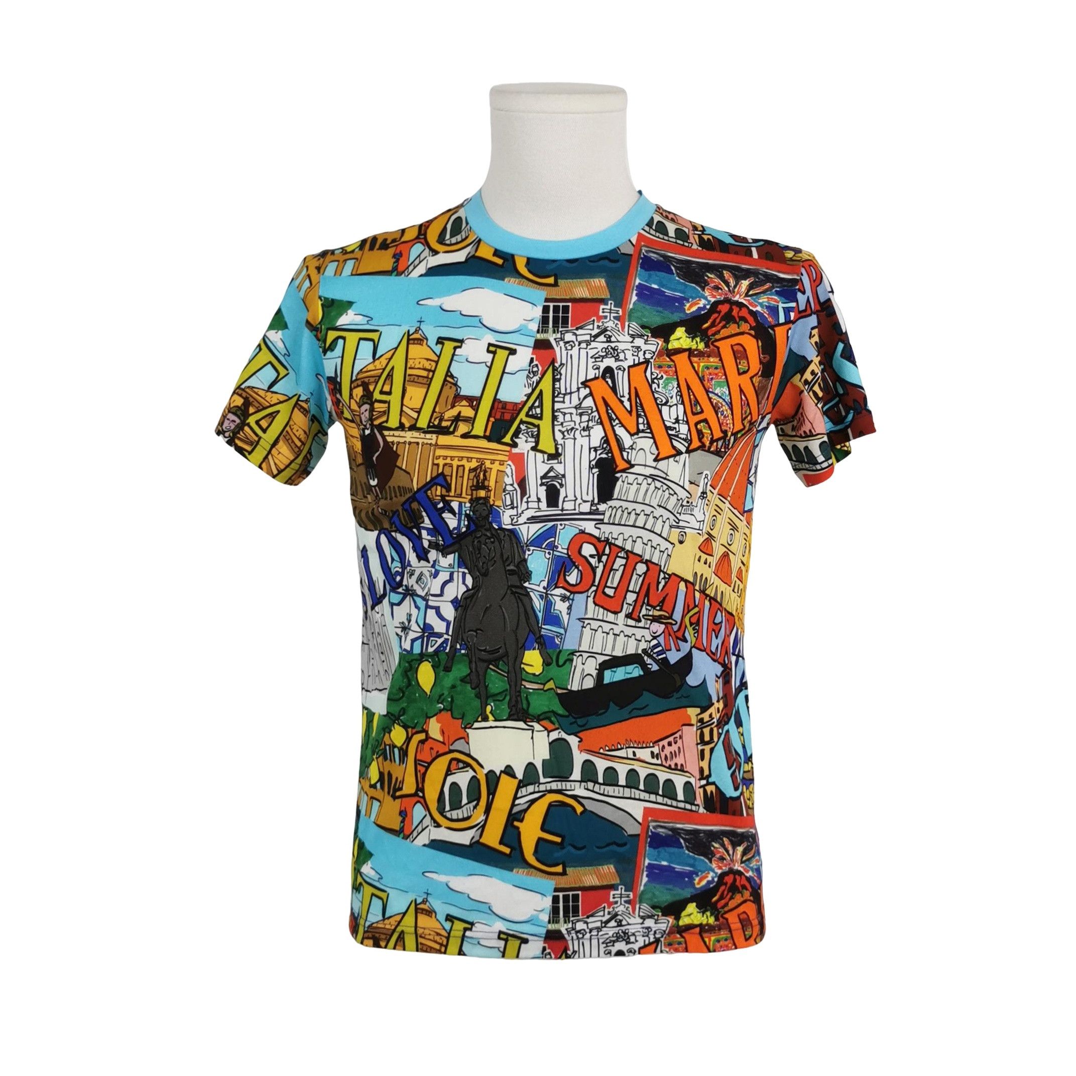 Dolce & Gabbana Dolce & Gabbana Italia Graphic Print T-Shirt XS Size US XS / EU 42 / 0 - 1 Thumbnail