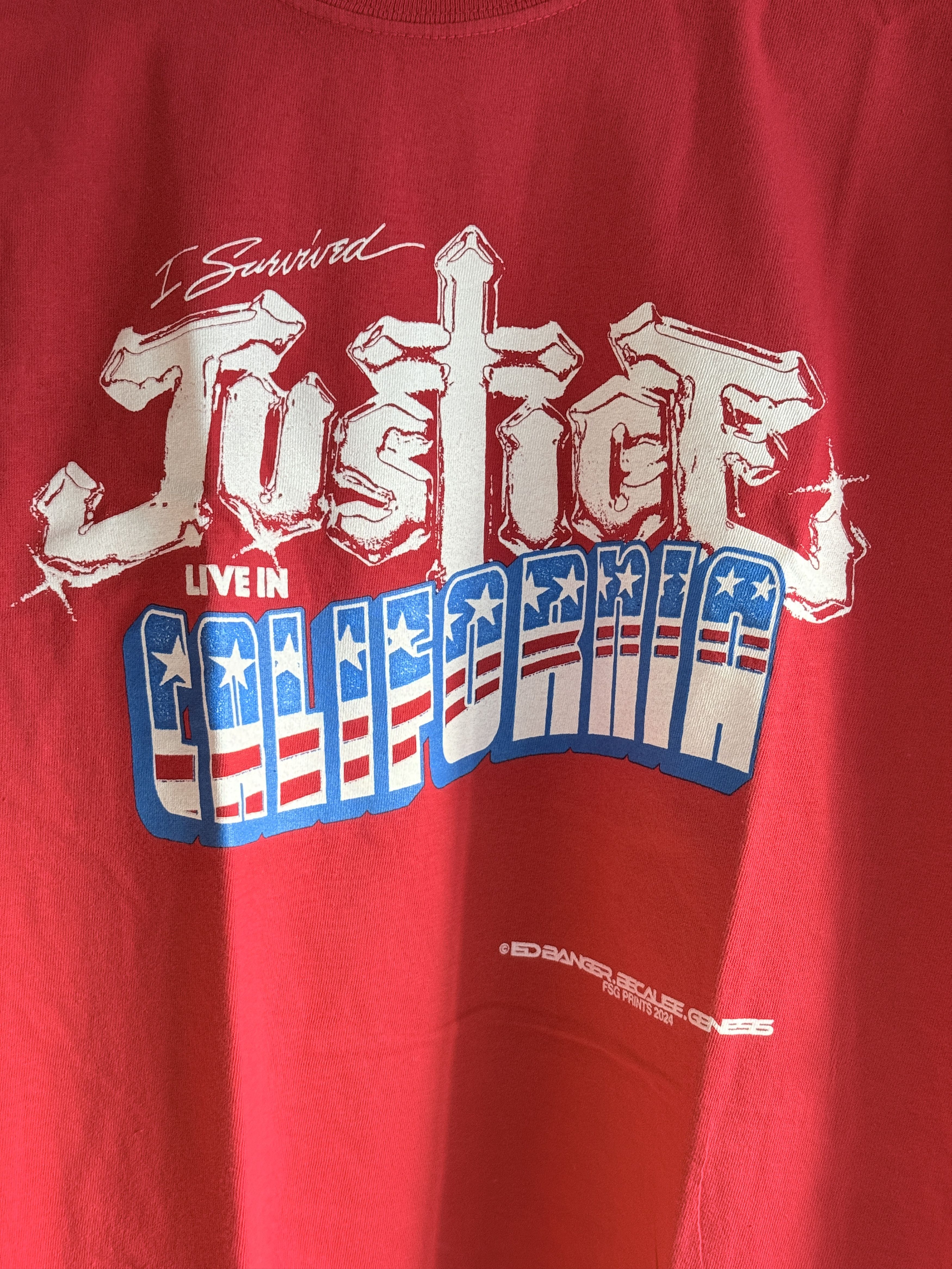 Band Tees Justice Hyperdrama Tour Hollywood Bowl Ed Banger T-Shirt XL Size US XL / EU 56 / 4 - 2 Thumbnail