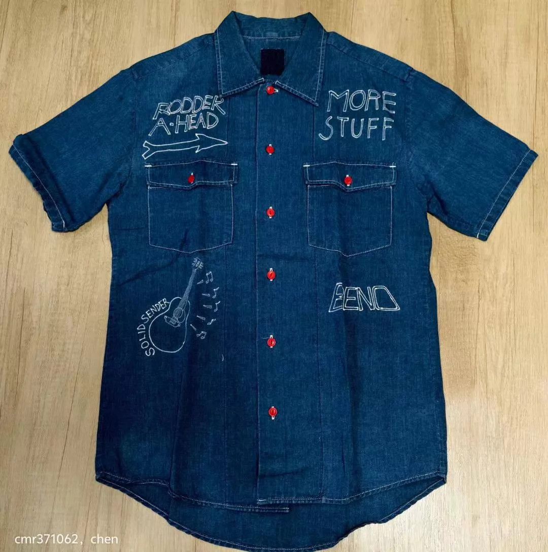 Visvim visvim 14 ICT Rust Belt Hand Paint Navy 1 95new Size US S / EU 44-46 / 1 - 1 Thumbnail