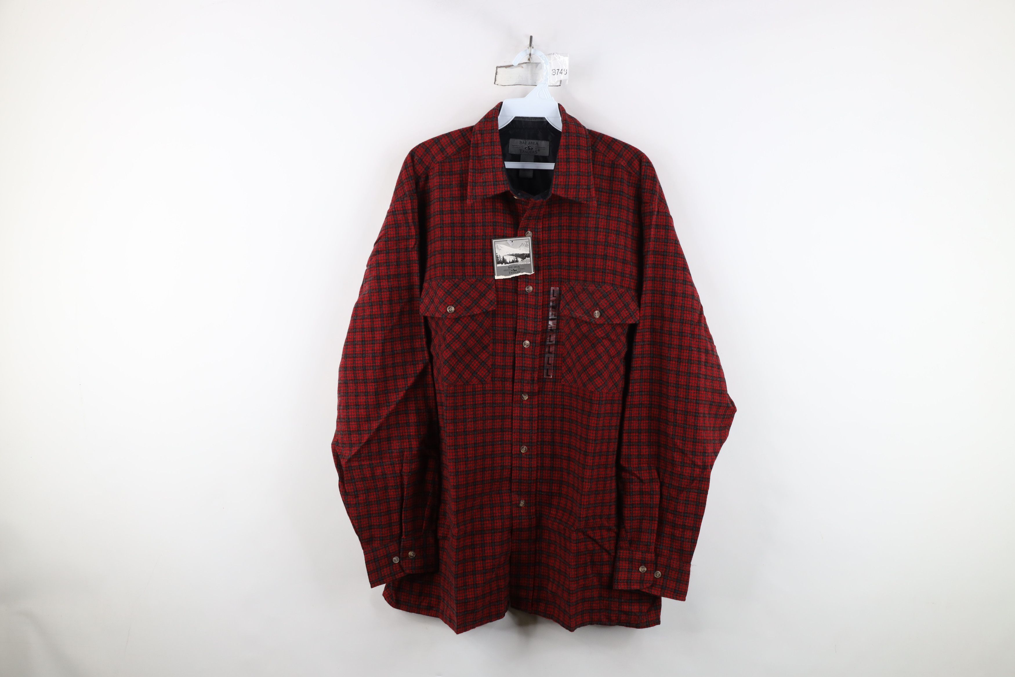 Vintage Deadstock Vintage Streetwear Pocket Collared Button Shirt Size US L / EU 52-54 / 3 - 1 Thumbnail