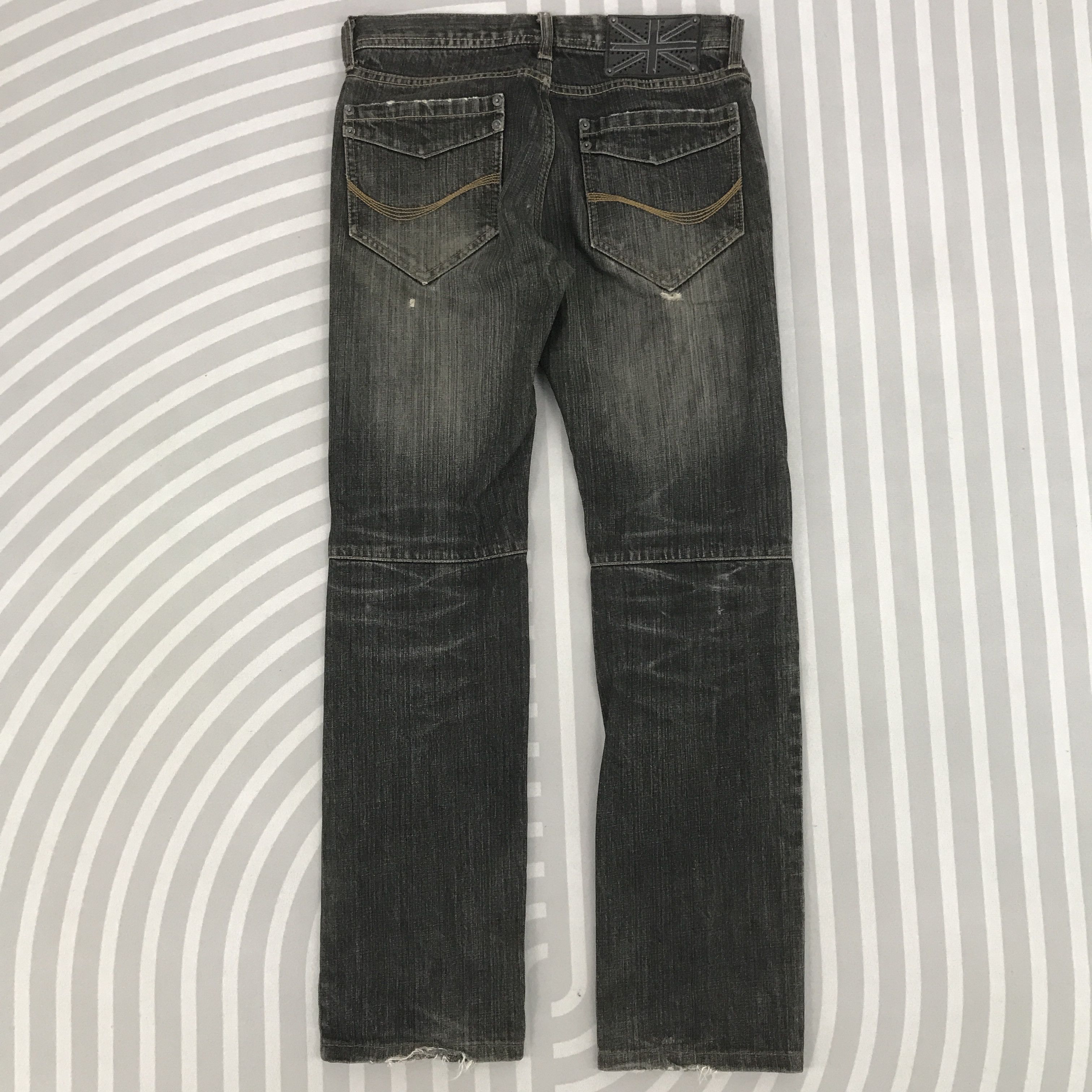 Japanese Brand × Vintage Vintage Edge rupert Distressed Black Denim jeans pant Size US 29 - 4 Thumbnail