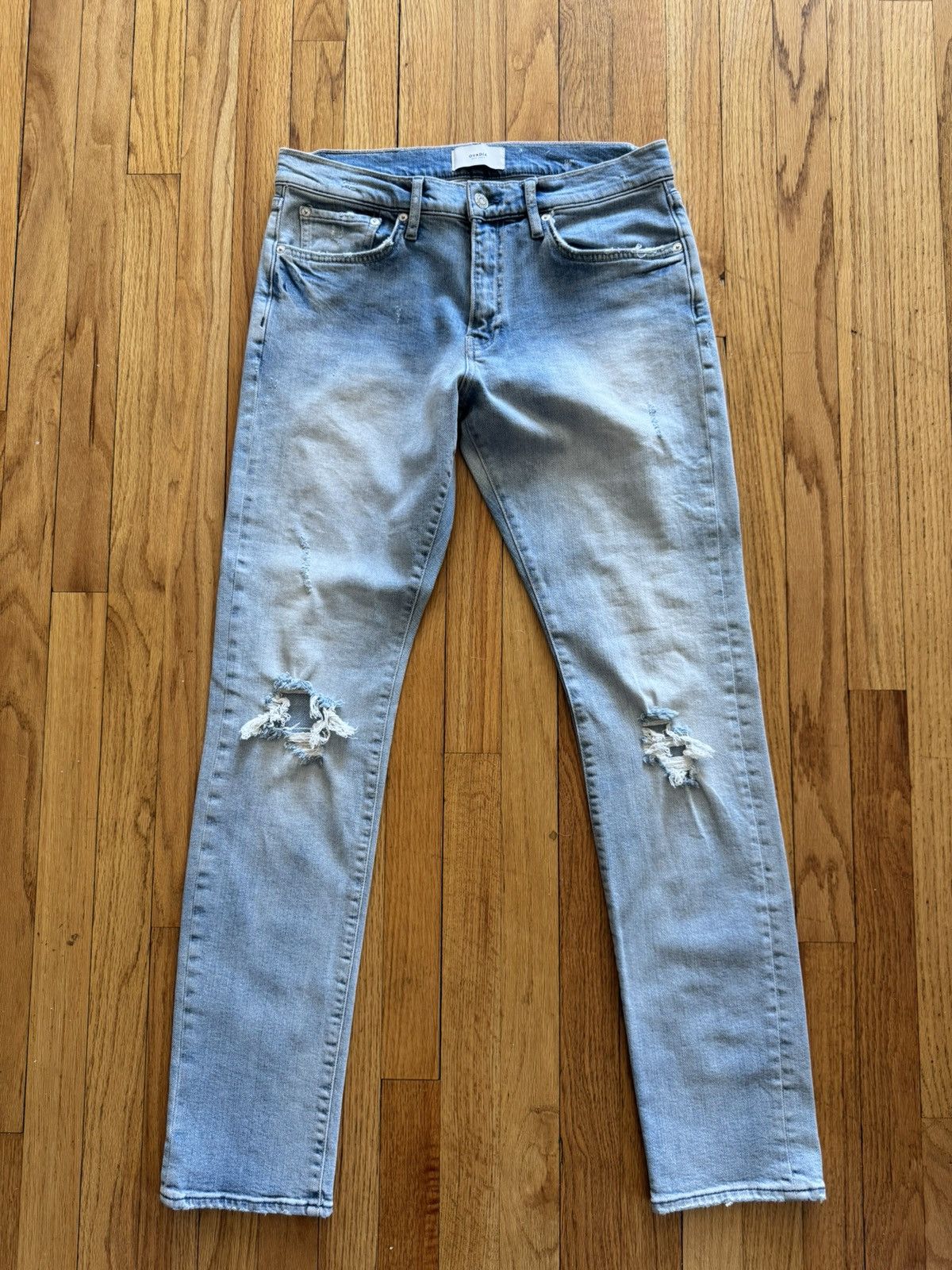 Ovadia & Sons Ovadia & Sons Distressed Slim Fit Denim Men’s Size 32x32 Size US 32 / EU 48 - 1 Thumbnail