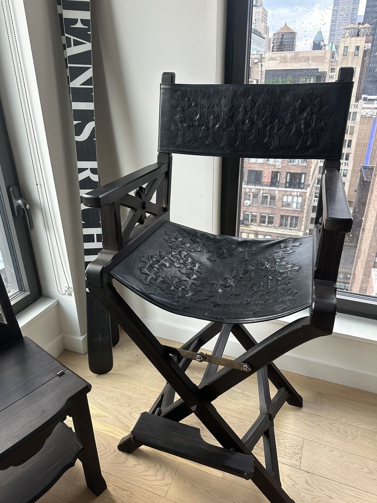 Chrome Hearts CHROME HEARTS MOVIE STAR PRODUCER EBONY CROSS PATCH CHAIR Size ONE SIZE - 21 Thumbnail