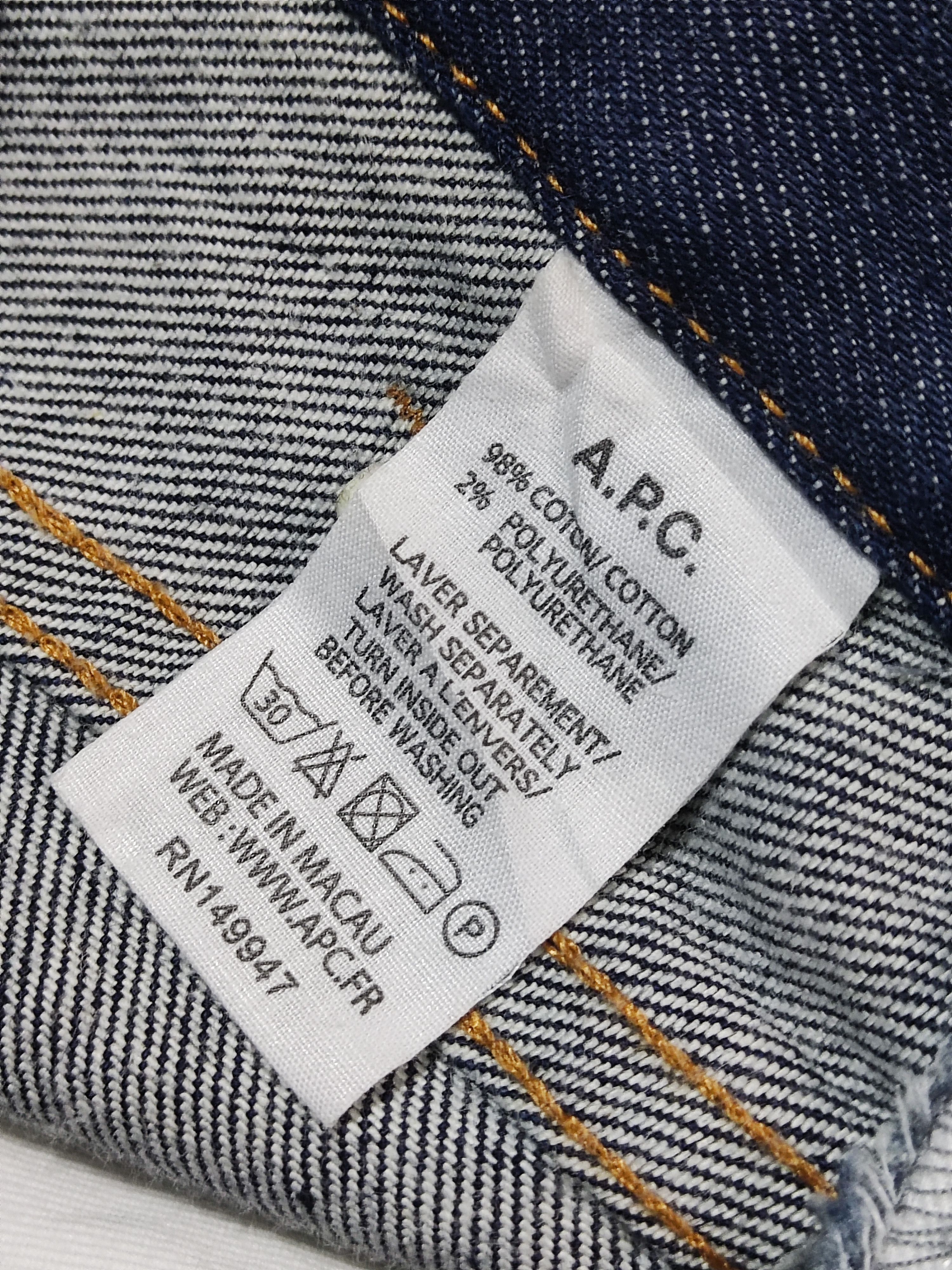 A.P.C. A.P.C. Sailor Jean Dark Indigo Wide Leg Raw Denim High Waist Size US 26 / EU 42 - 14 Thumbnail