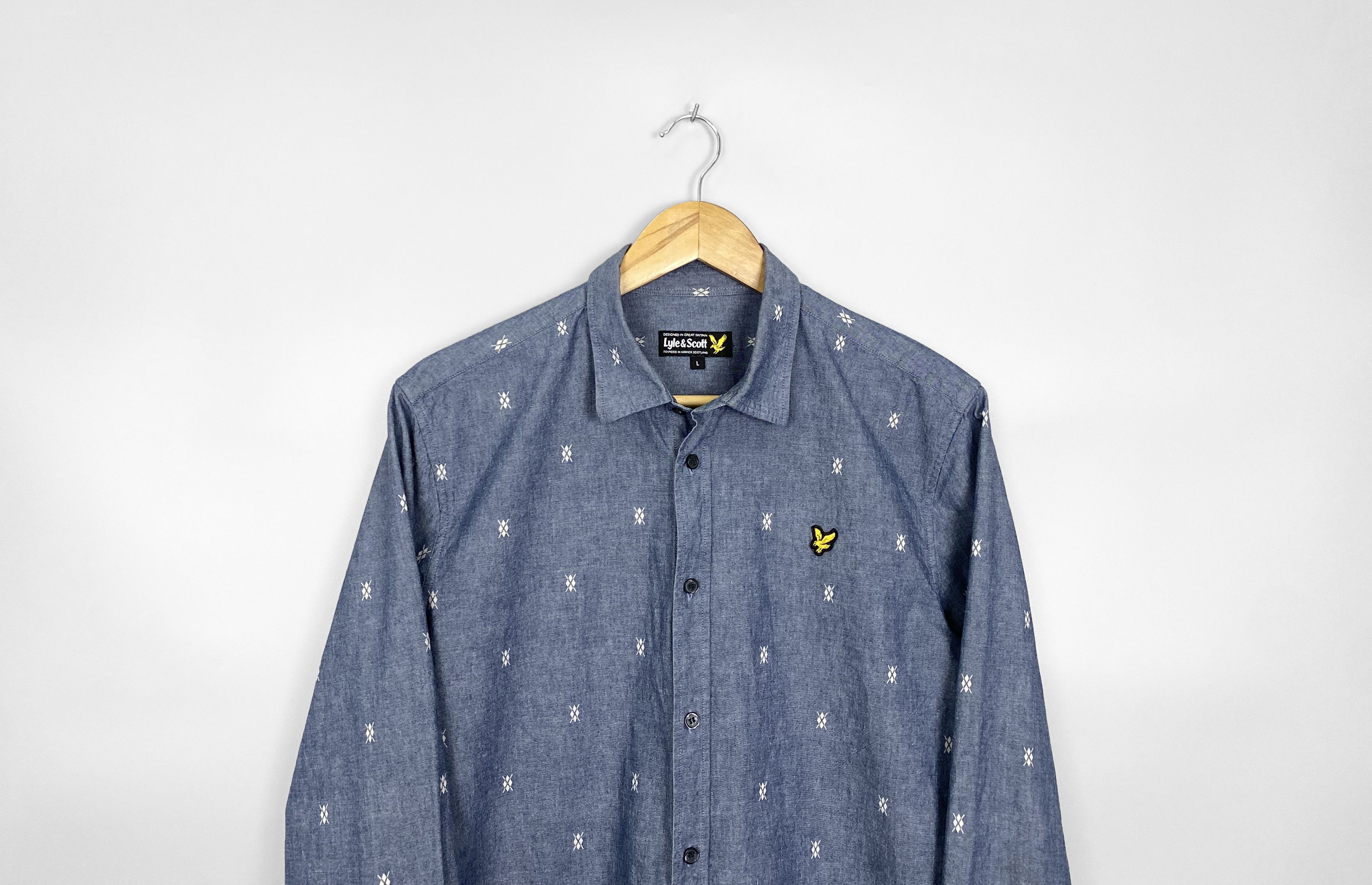 Lyle & Scott Lyle Scott Button Ups Shirt Size US L / EU 52-54 / 3 - 2 Thumbnail