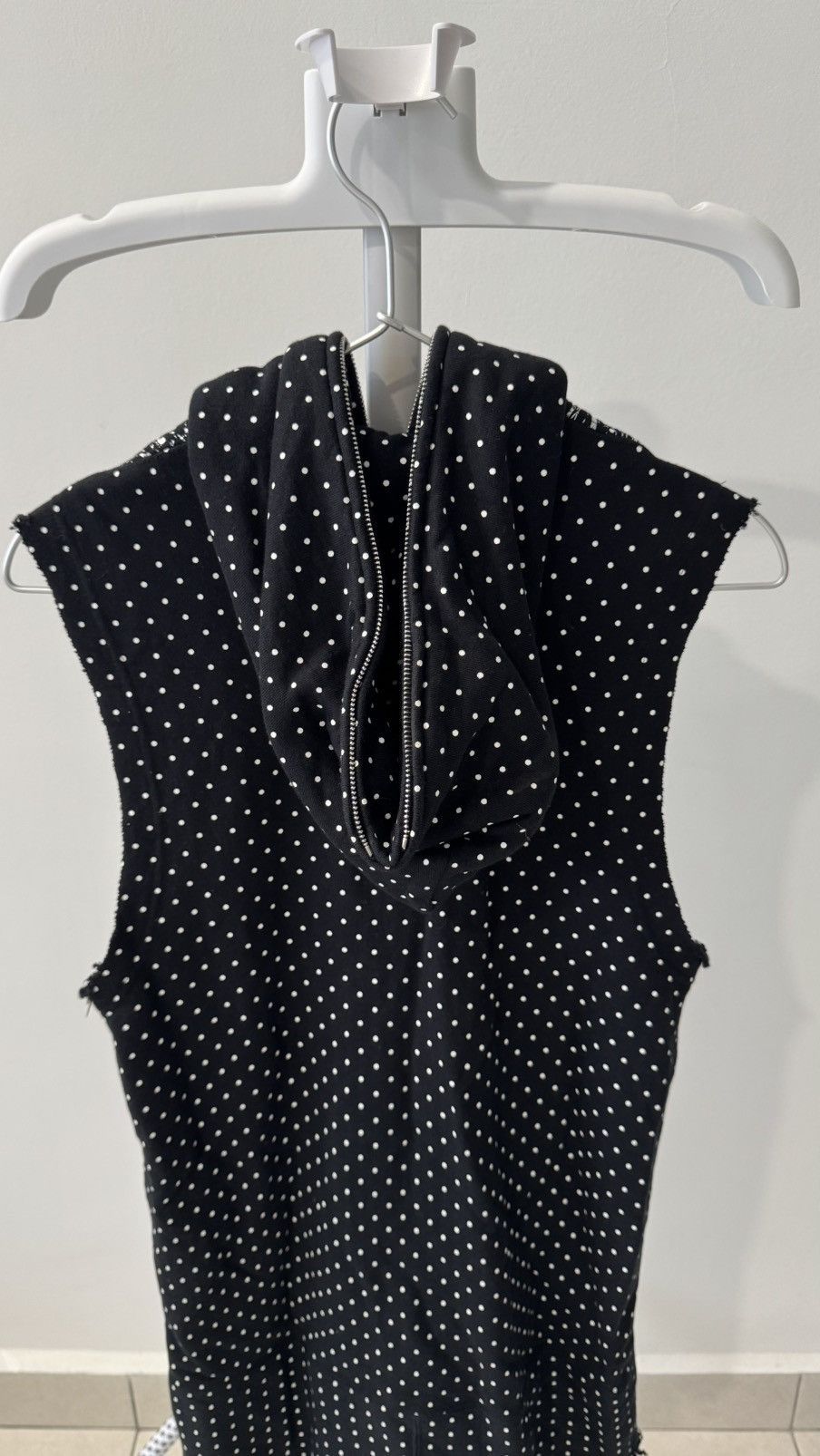 Comme des Garcons Comme des Garcons GANRYU Polka Dot Sleveless Long Hoodie Size S / US 4 / IT 40 - 9 Thumbnail