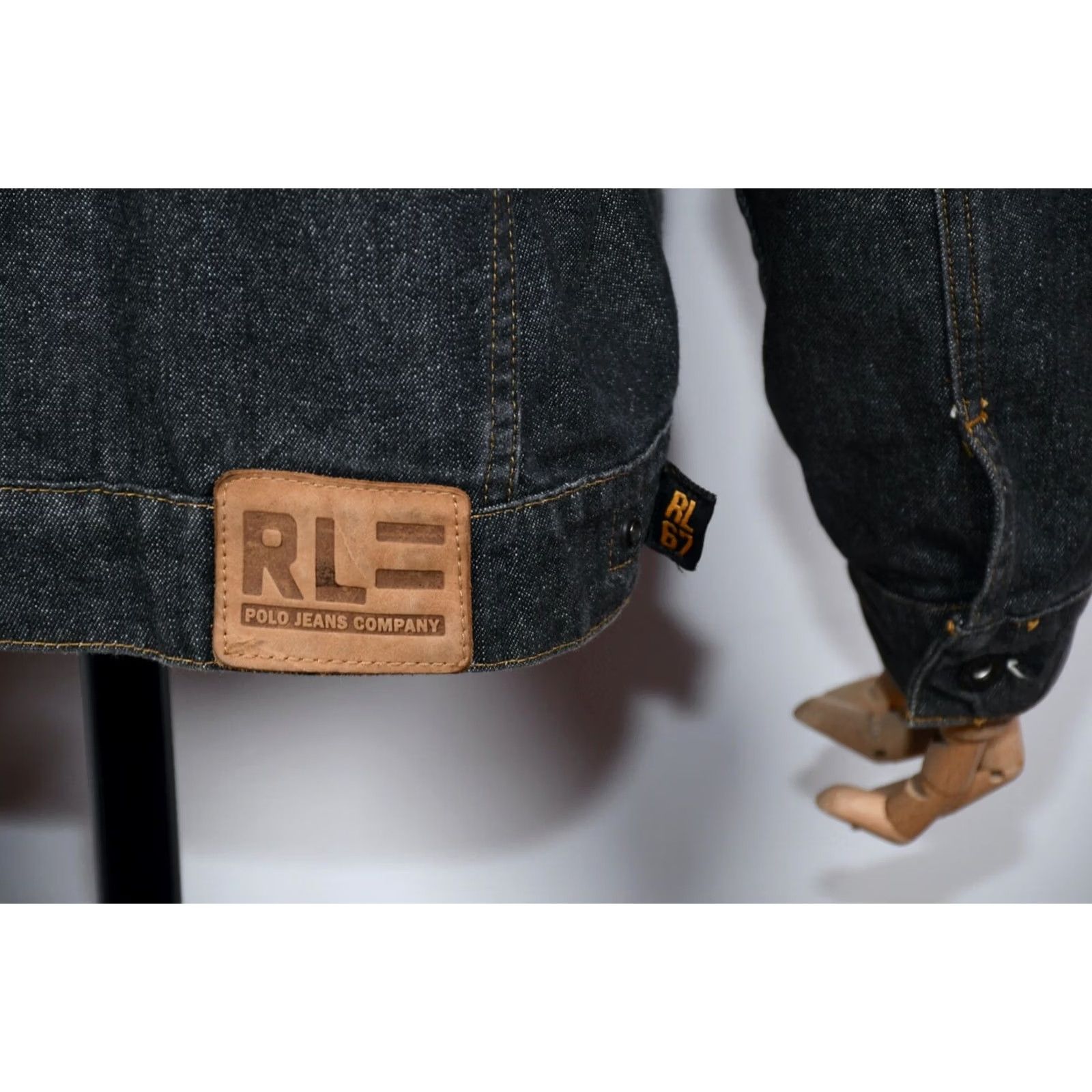 Polo Ralph Lauren Polo Jeans Ralph Lauren RL67 Basic Jean Jacket Men's L Black Size US L / EU 52-54 / 3 - 7 Thumbnail