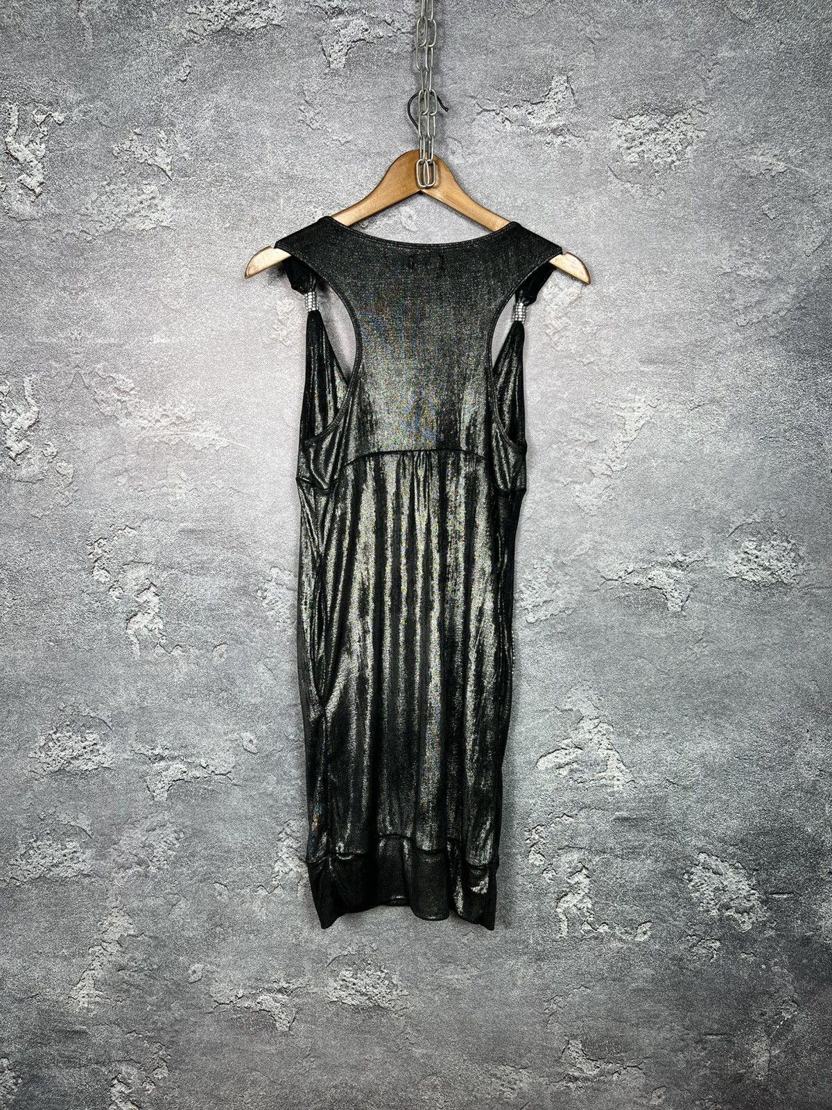 Miss Sixty Miss Sixty Y2K Vintage Shimmery Metallic Sleeveless Dress Size M / US 6-8 / IT 42-44 - 15 Thumbnail