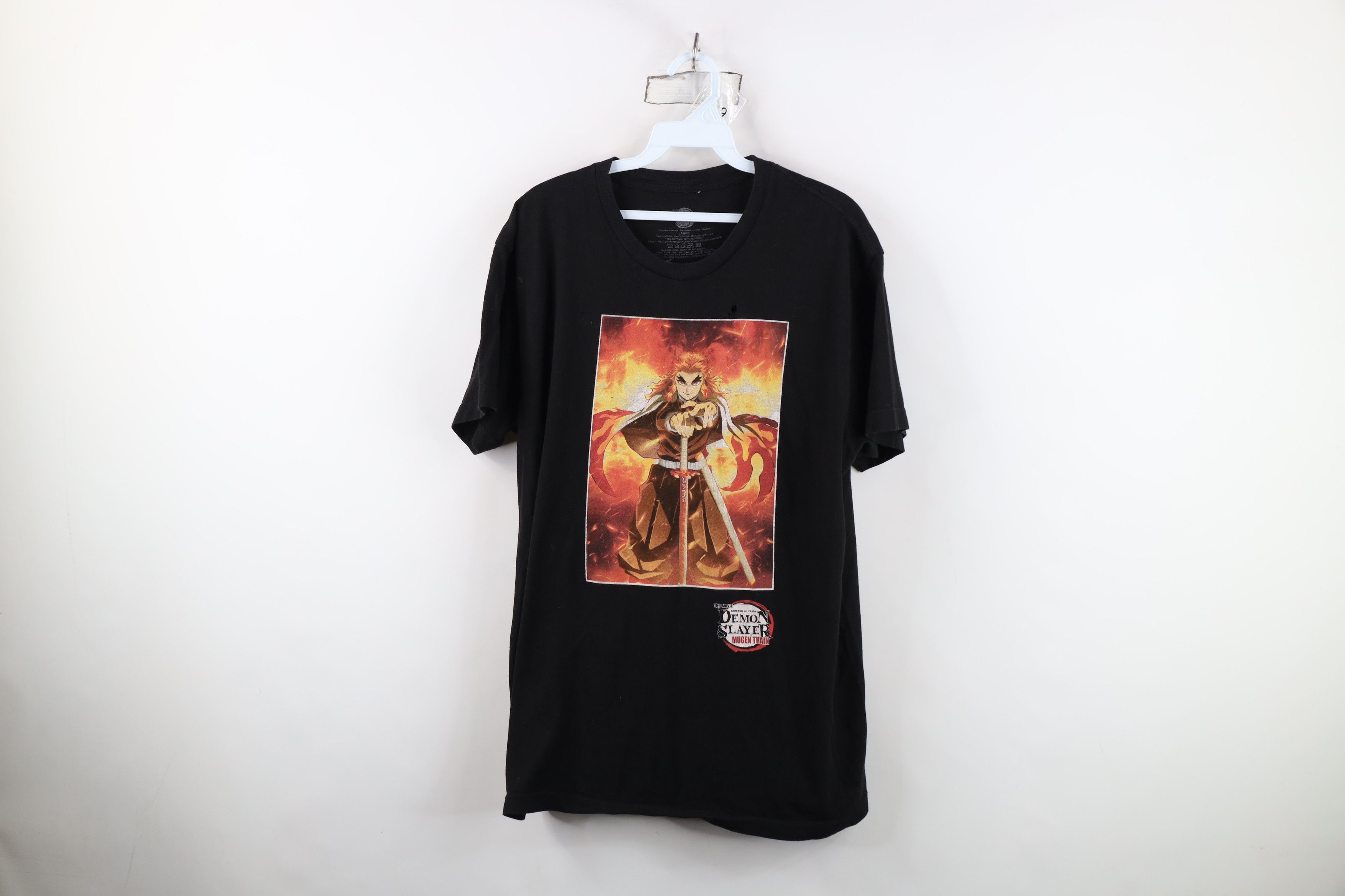 Vintage Kimetsu No Yaiba The Movie Demon Slayer Train Anime T-Shirt Size US L / EU 52-54 / 3 - 1 Thumbnail