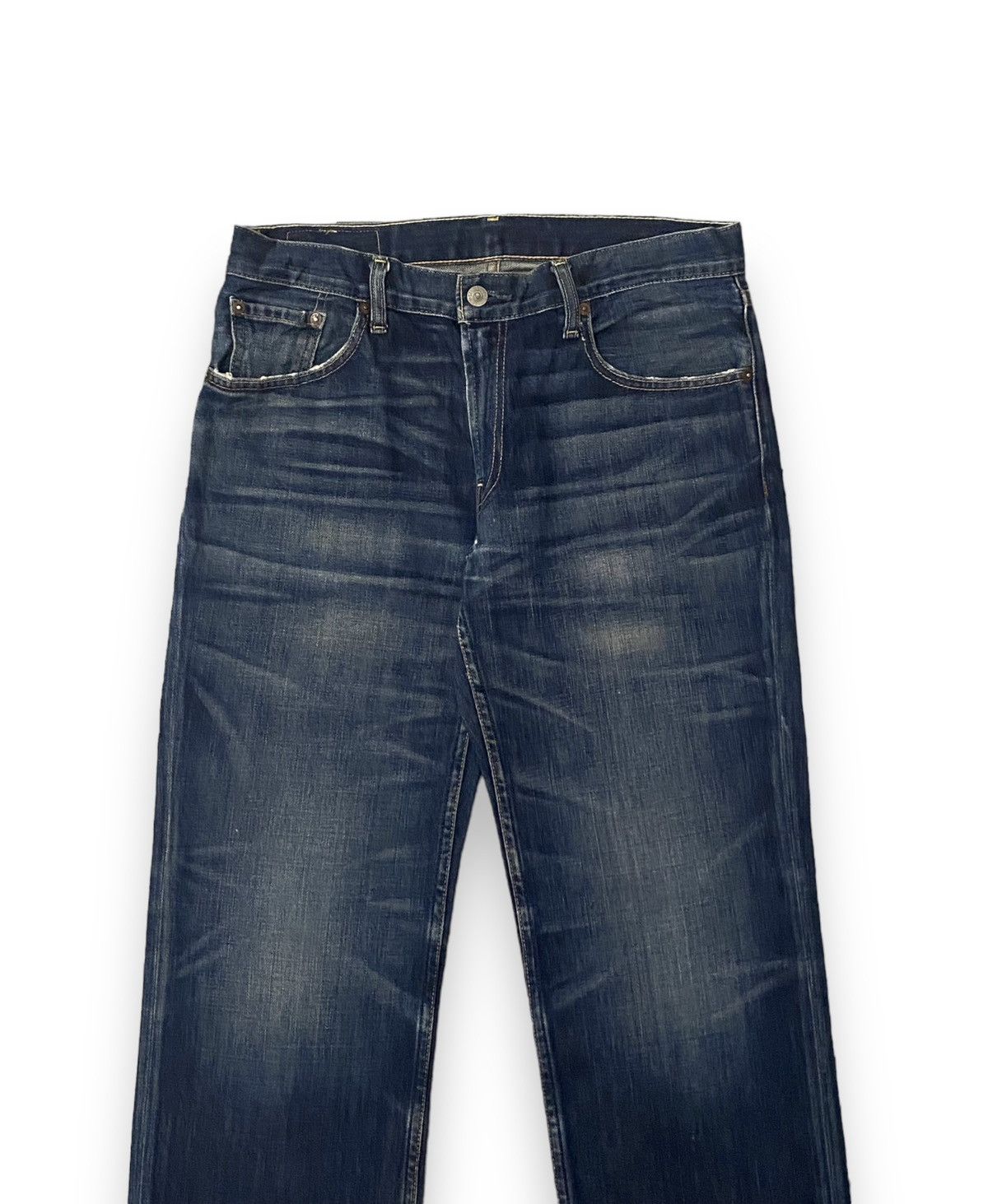 Japanese Brand × Levi's × Vintage Vintage Levis 502 Selvedge 4459 Button Distress Straight d' Size US 33 - 4 Thumbnail
