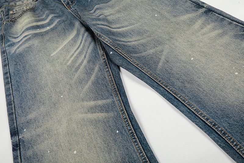 Jean American retro washed whiskered jeans for men Size US 32 / EU 48 - 4 Thumbnail