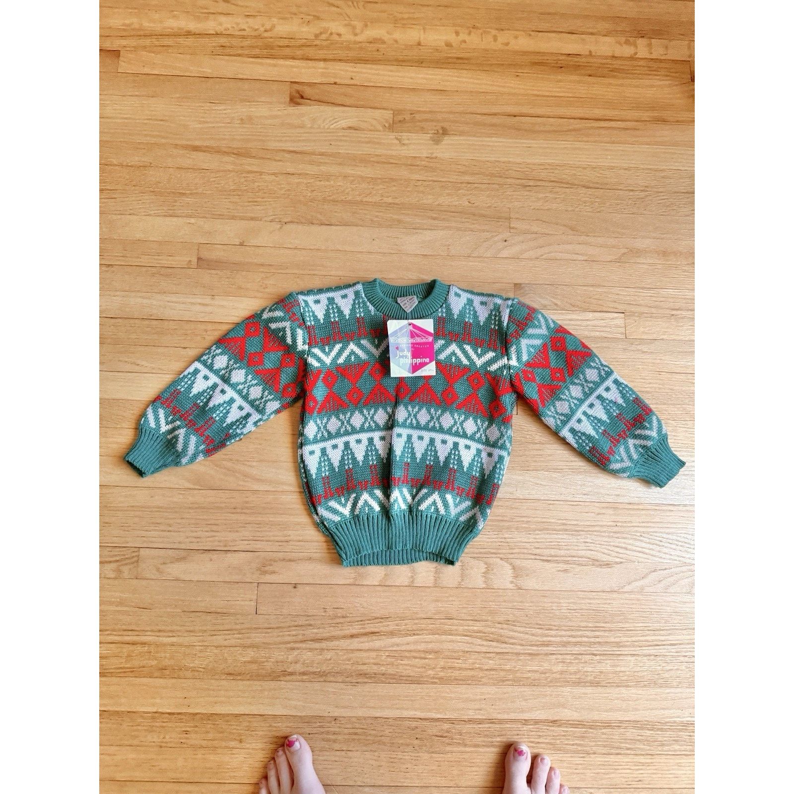 Other Vintage NWT 90s Kid Toddler RARE Sweater 4T Judy Philippine Size XXS / US 00 / IT 34 - 4 Thumbnail