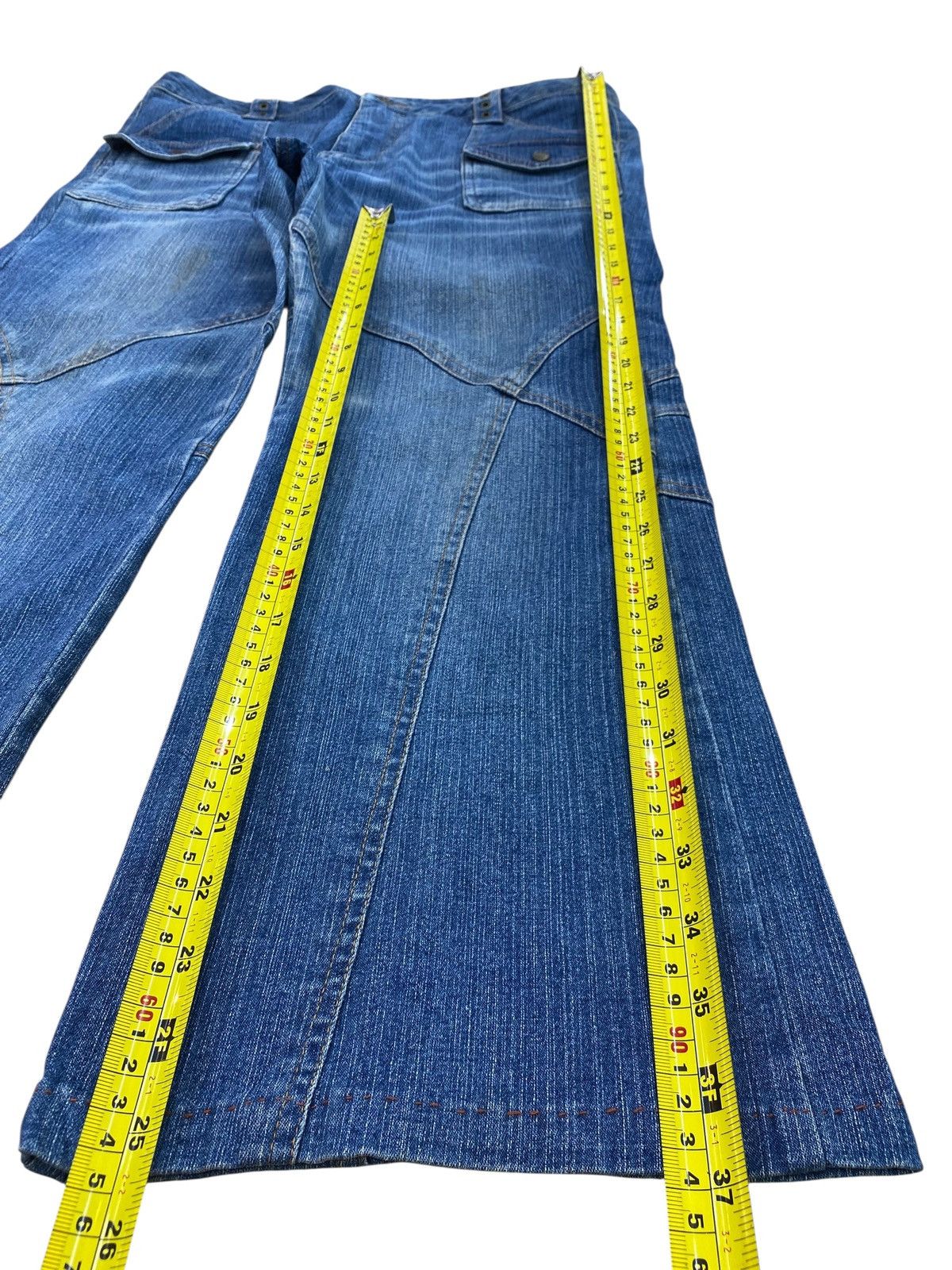Japanese Brand Japanese Brand Bush Pants Whiskers Style Jeans Size US 35 - 8 Thumbnail
