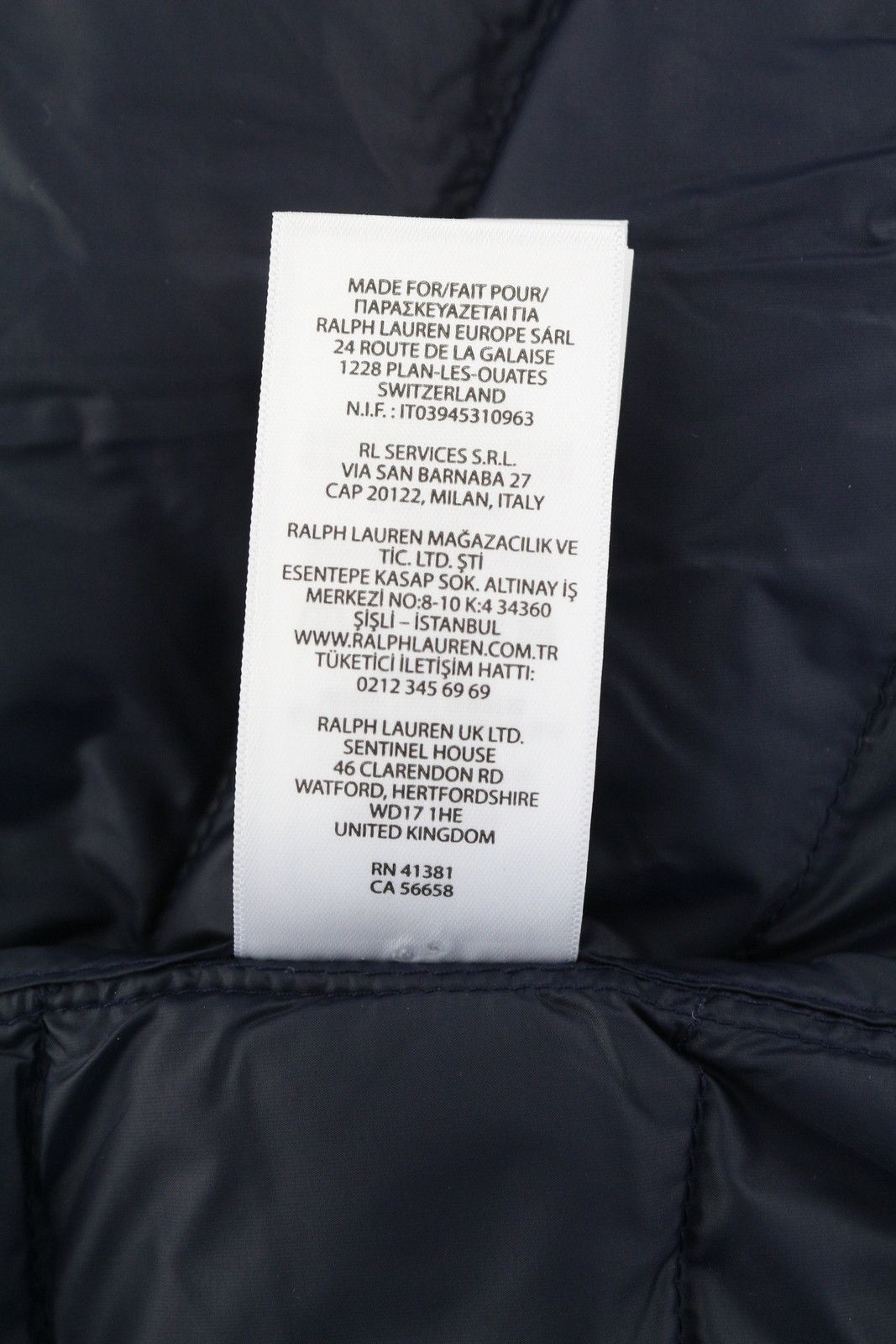 Ralph Lauren Terra 2XL Blue Quilted Puffer Padded 86983 Size US XXL / EU 58 / 5 - 14 Thumbnail