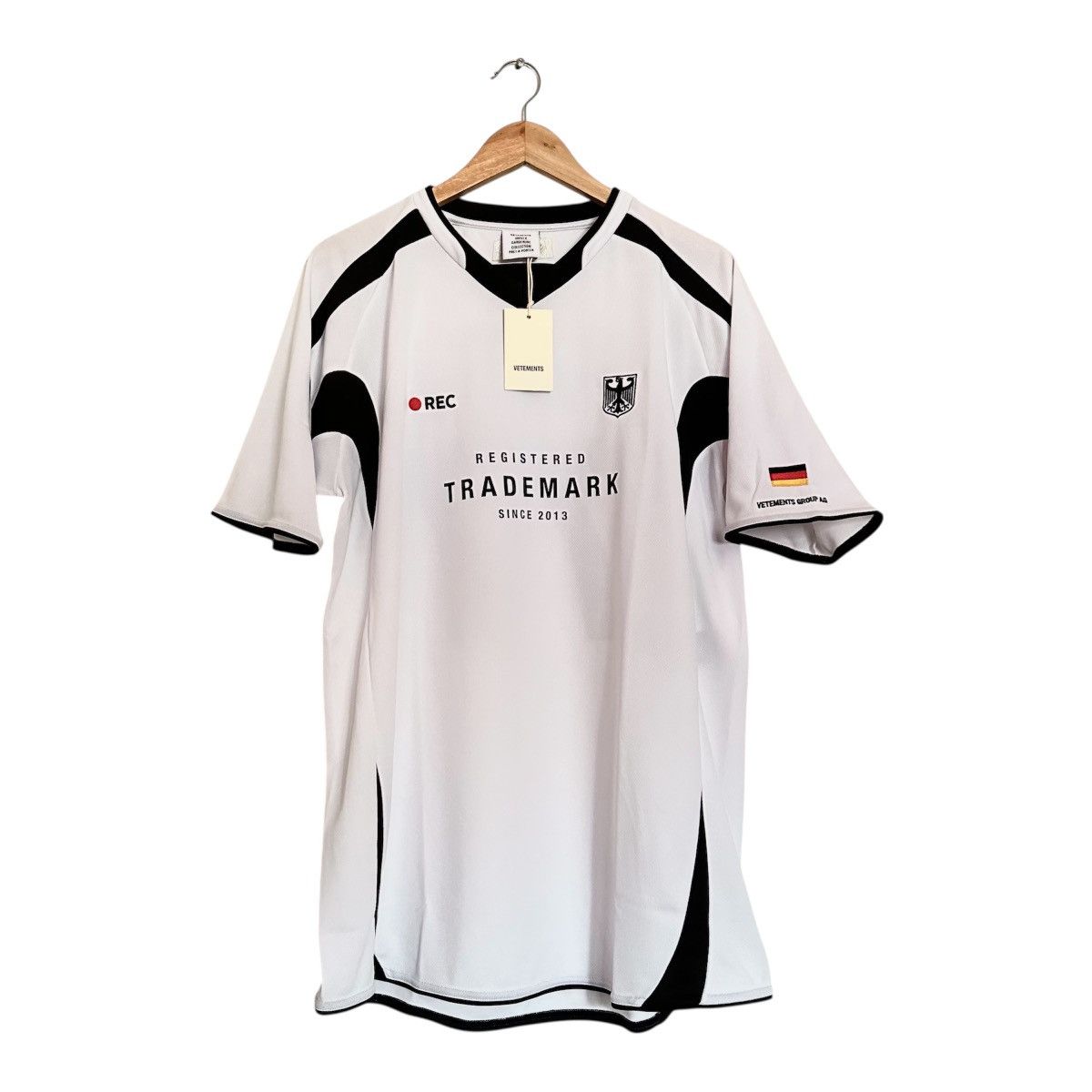 Vetements Trademark Footbal Jersey T-Shirt