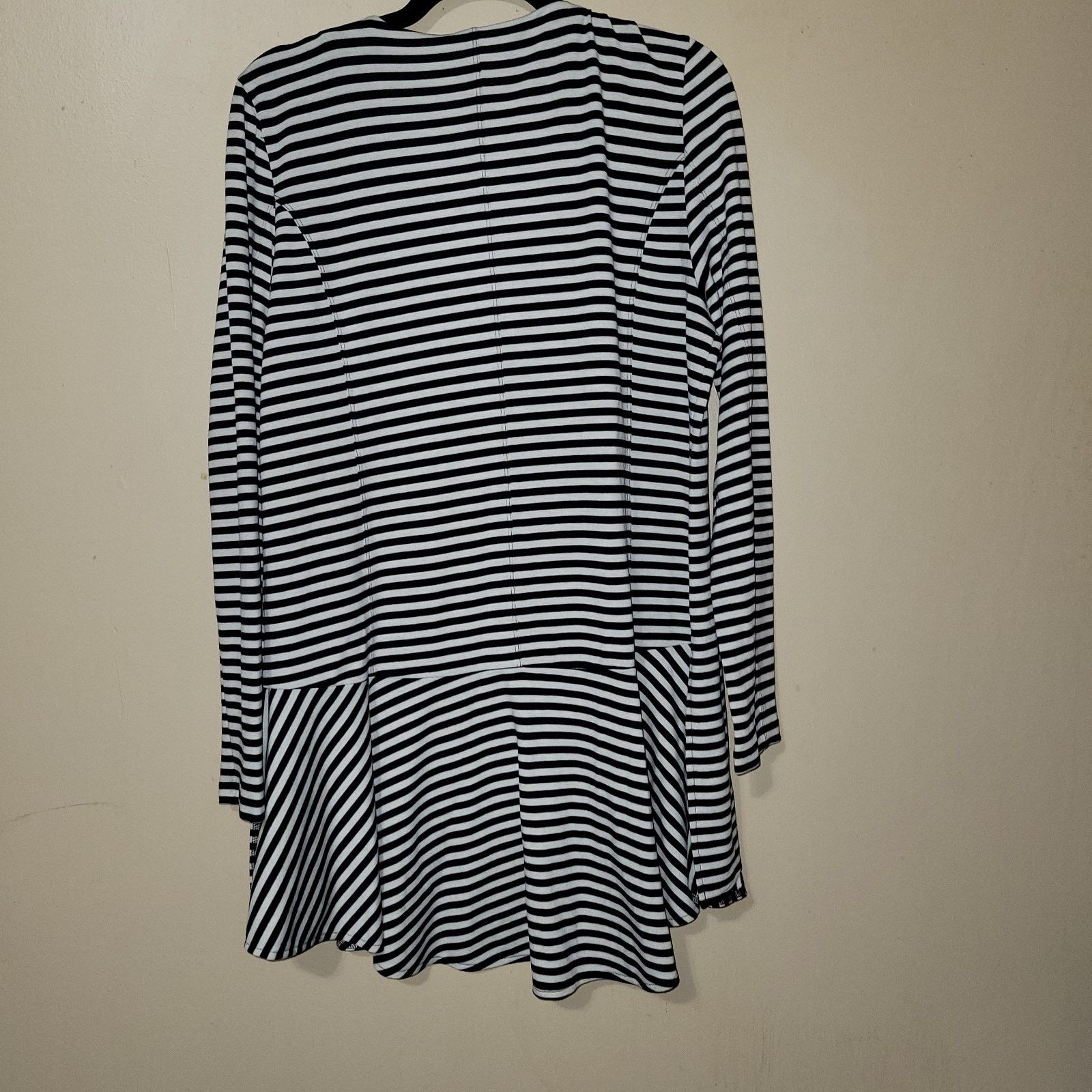 & Other Stories SOFT SURROUNDINGS Striped Zip Front Tunic Jacket - Size L Size L / US 10 / IT 46 - 8 Thumbnail