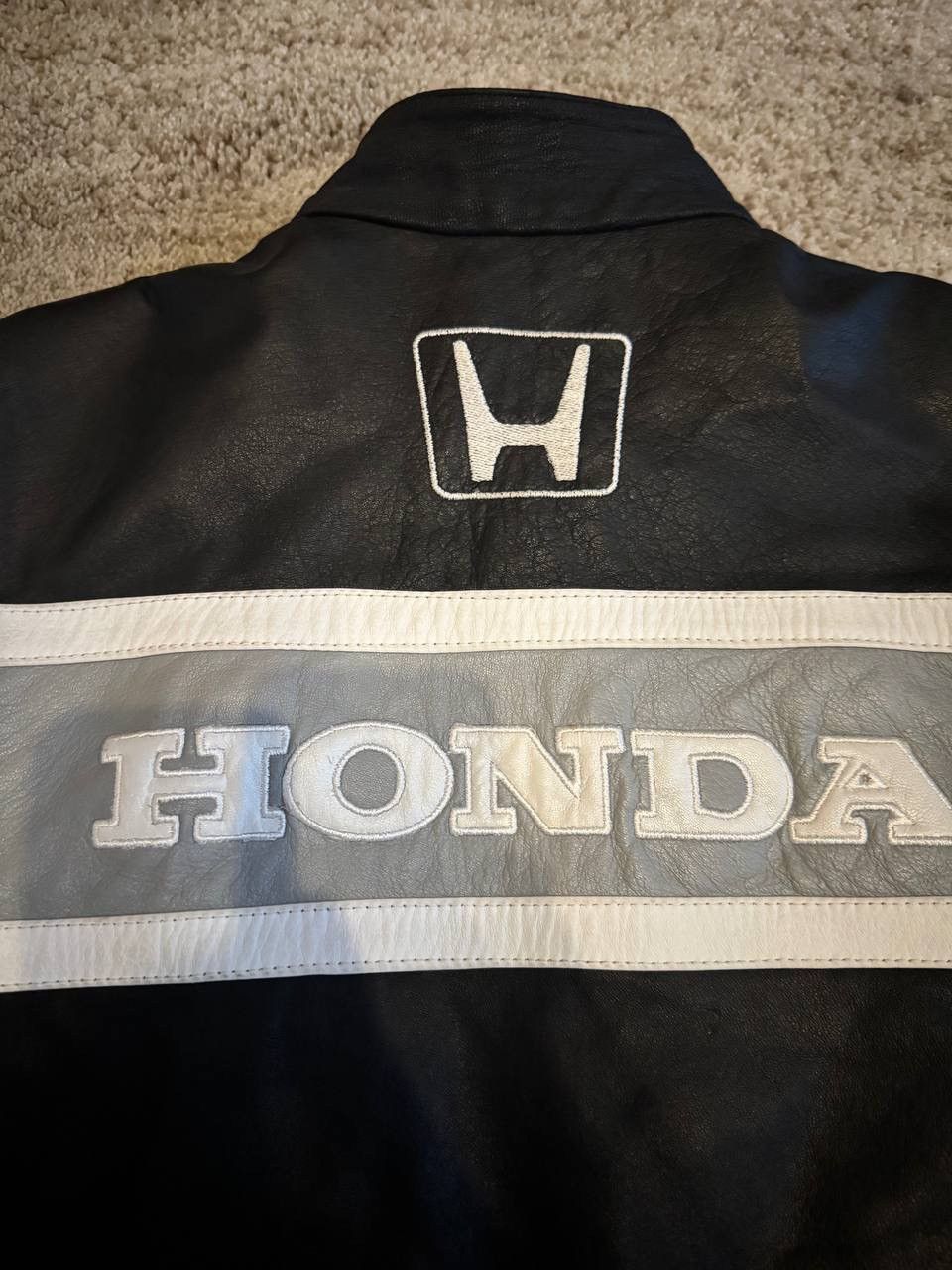 Honda Vintage racing leather jacket Honda biker Size US L / EU 52-54 / 3 - 6 Thumbnail