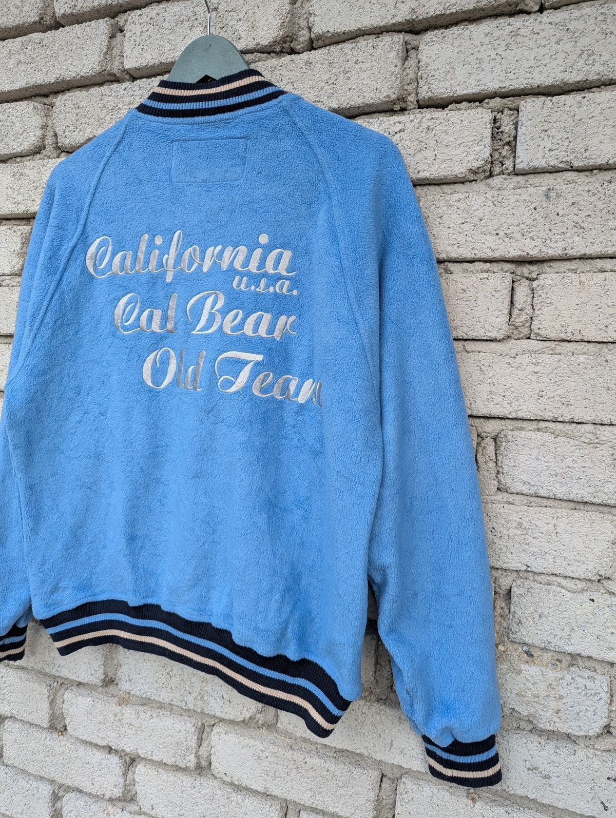 Other Bear Varsity Jacket Light Blue Fleece Letterman Style Size US M / EU 48-50 / 2 - 6 Thumbnail
