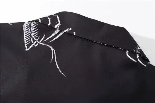 Designer Shirt made of thin material with the image of a dark dragon Size US XL / EU 56 / 4 - 3 Thumbnail