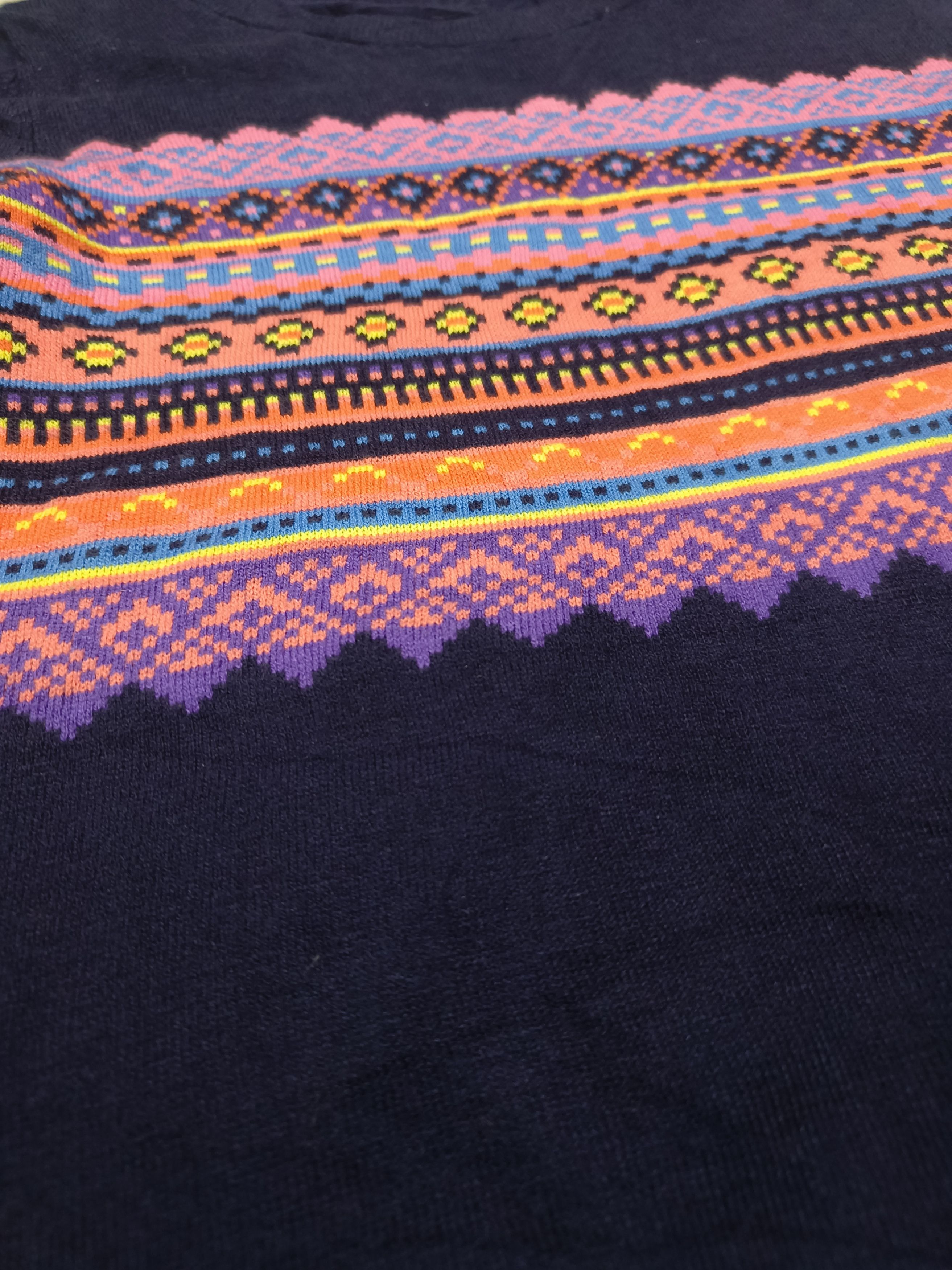 Gap Vintage GAP Women's Ethnic Motifs Pattern Knit Sweater Size XS / US 0-2 / IT 36-38 - 6 Thumbnail