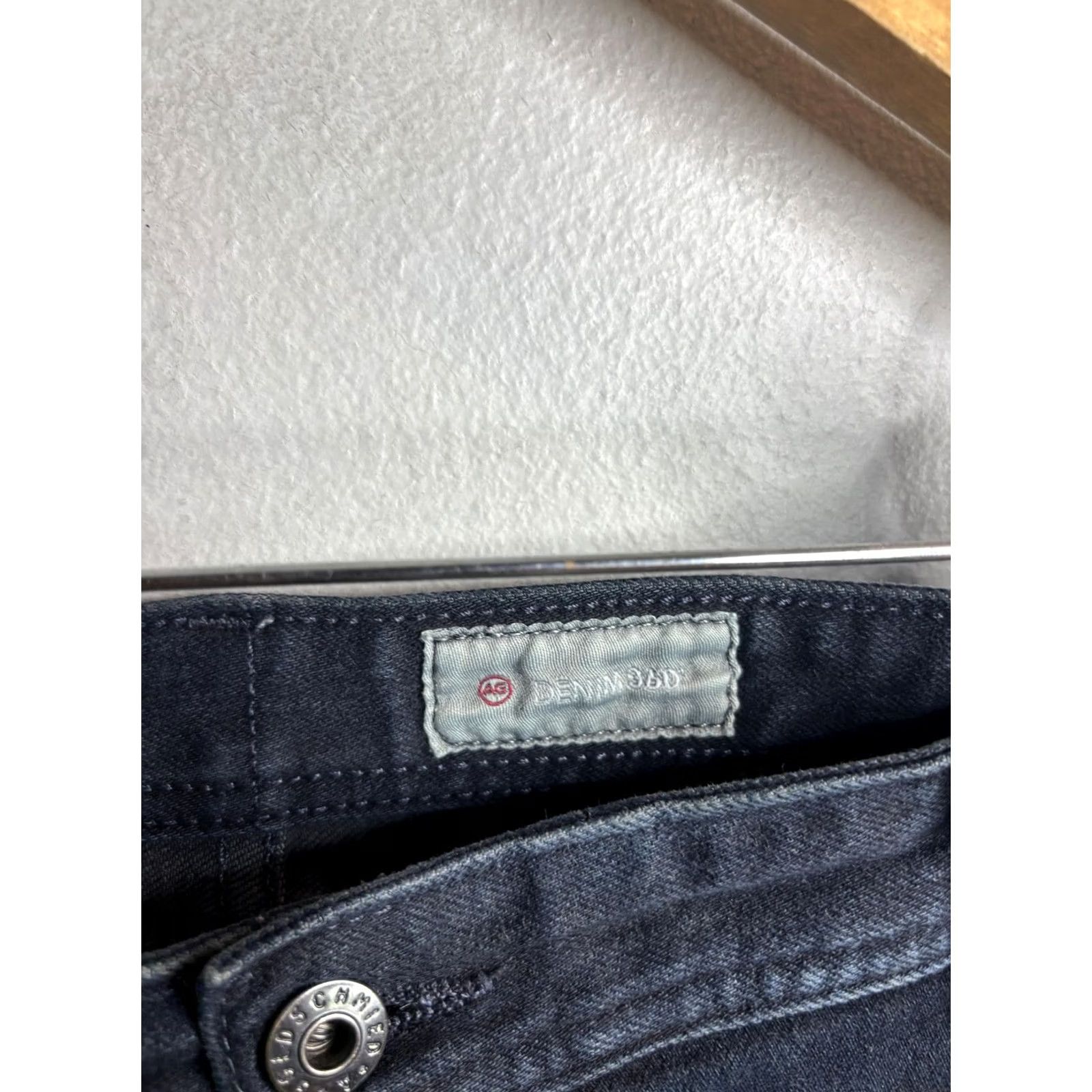 Denime AG Adriano Goldschmied Jeans Mens 40x34 Blue Dark Tailored Leg Straight 5-Pocket Denim Mens Size US 40 / EU 56 - 4 Thumbnail