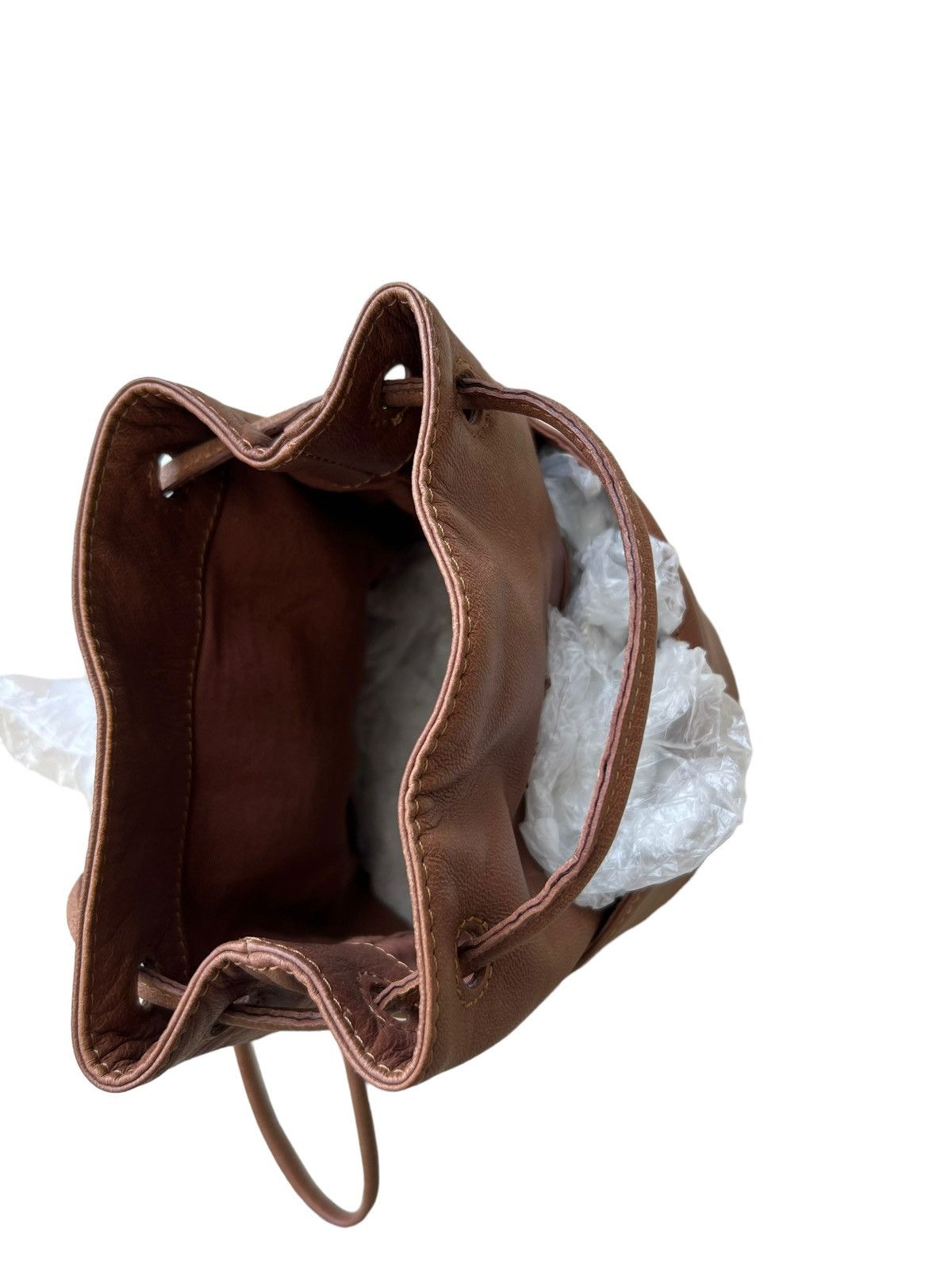 If Six Was Nine × Le Grande Bleu (L.G.B.) GOA Japan Patina Goat Goatskin Leather Bucket Bag Size ONE SIZE - 17 Thumbnail