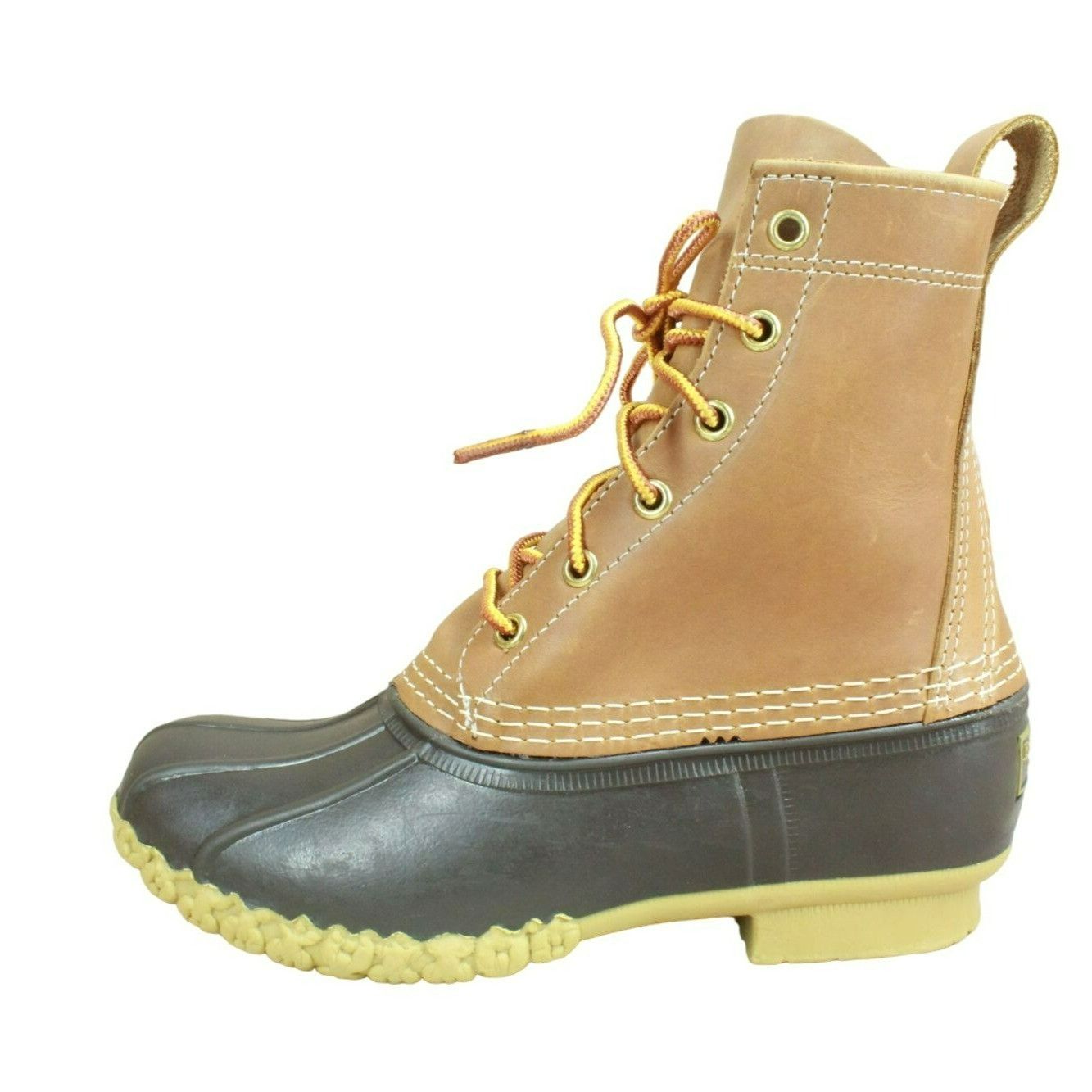 L.L. Bean × Leather LL Bean Womens Brown Leather Unlined Ankle Duck Boots Size US 6 / IT 36 - 2 Thumbnail