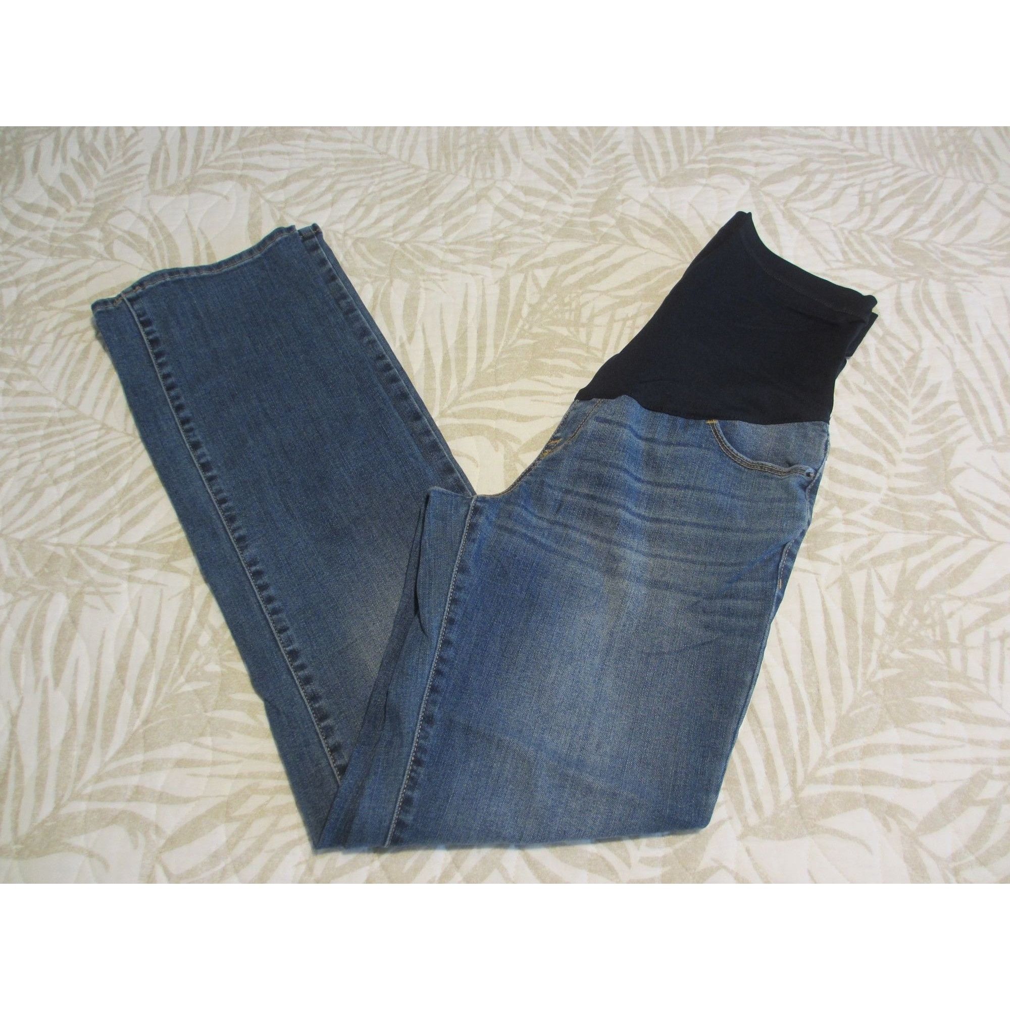 Other Liz Lange Maternity Boot Cut Semi-Évasé Blue Jeans With Stre Size 30" / US 8 / IT 44 - 1 Thumbnail