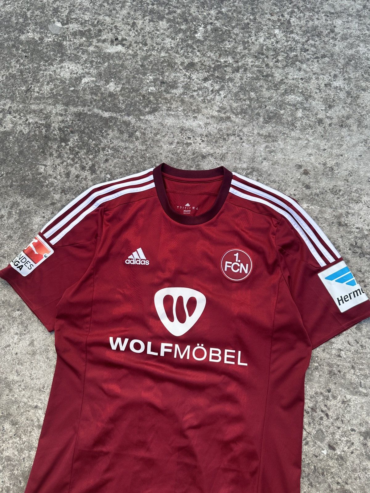 Adidas × Vintage Vintage Adidas 1.FC Nurnberg 27 Hercher Soccer Jersey L RARE Size US L / EU 52-54 / 3 - 2 Thumbnail