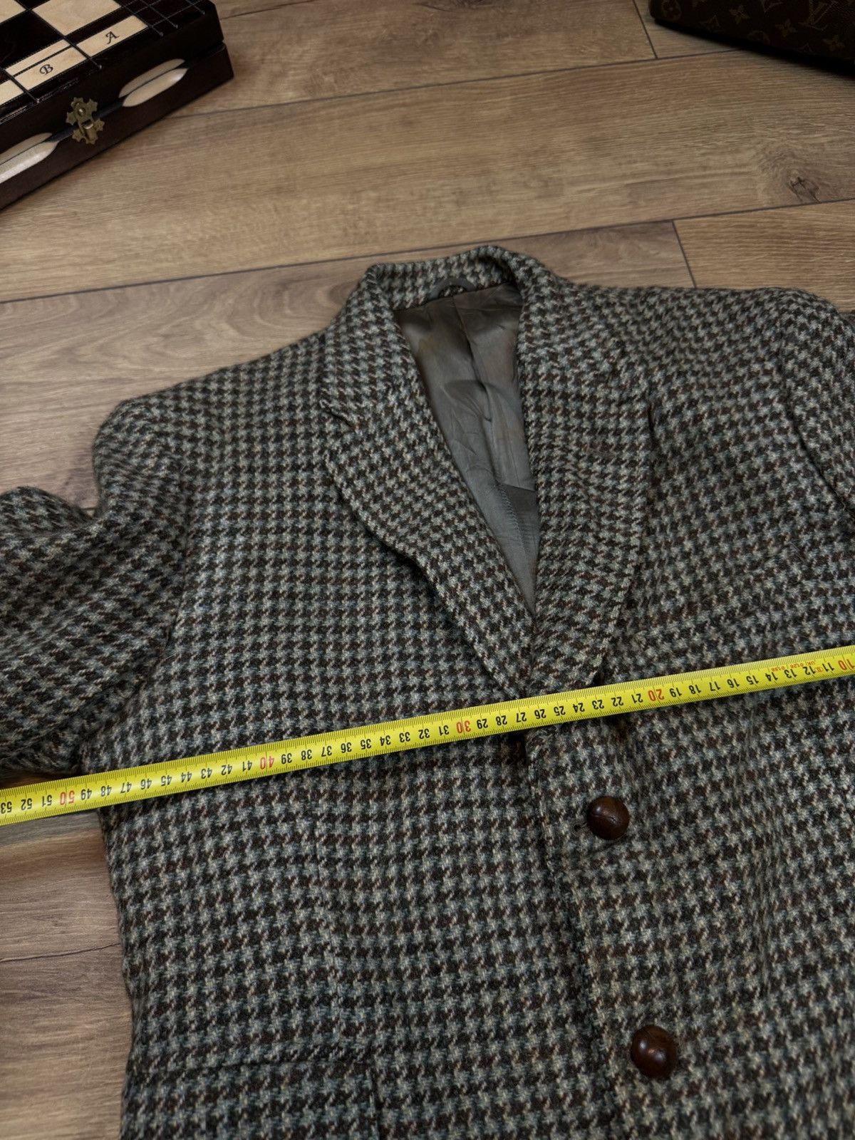 Harris Tweed Vintage wool blazer Harris Tweed original luxury item Size 46L - 3 Thumbnail