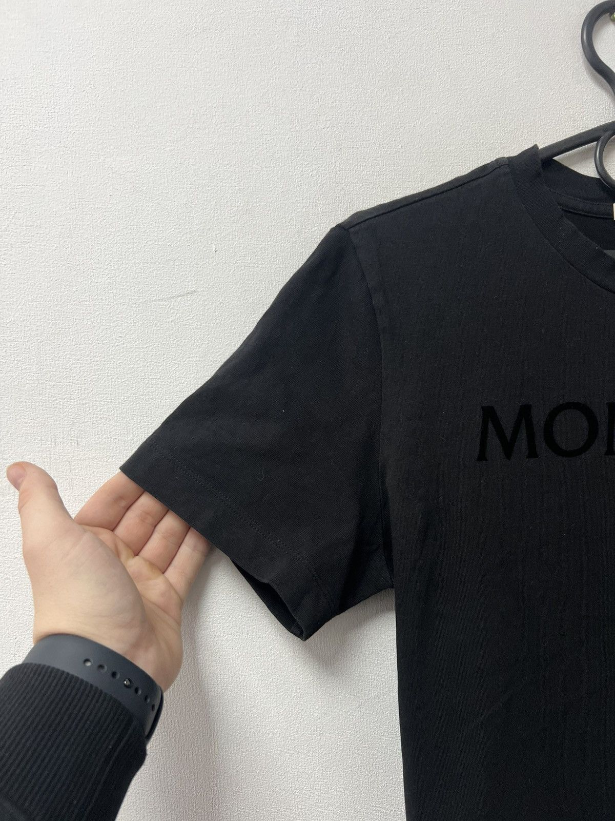 Moncler T-Shirt Moncler big logo black Size US S / EU 44-46 / 1 - 3 Thumbnail