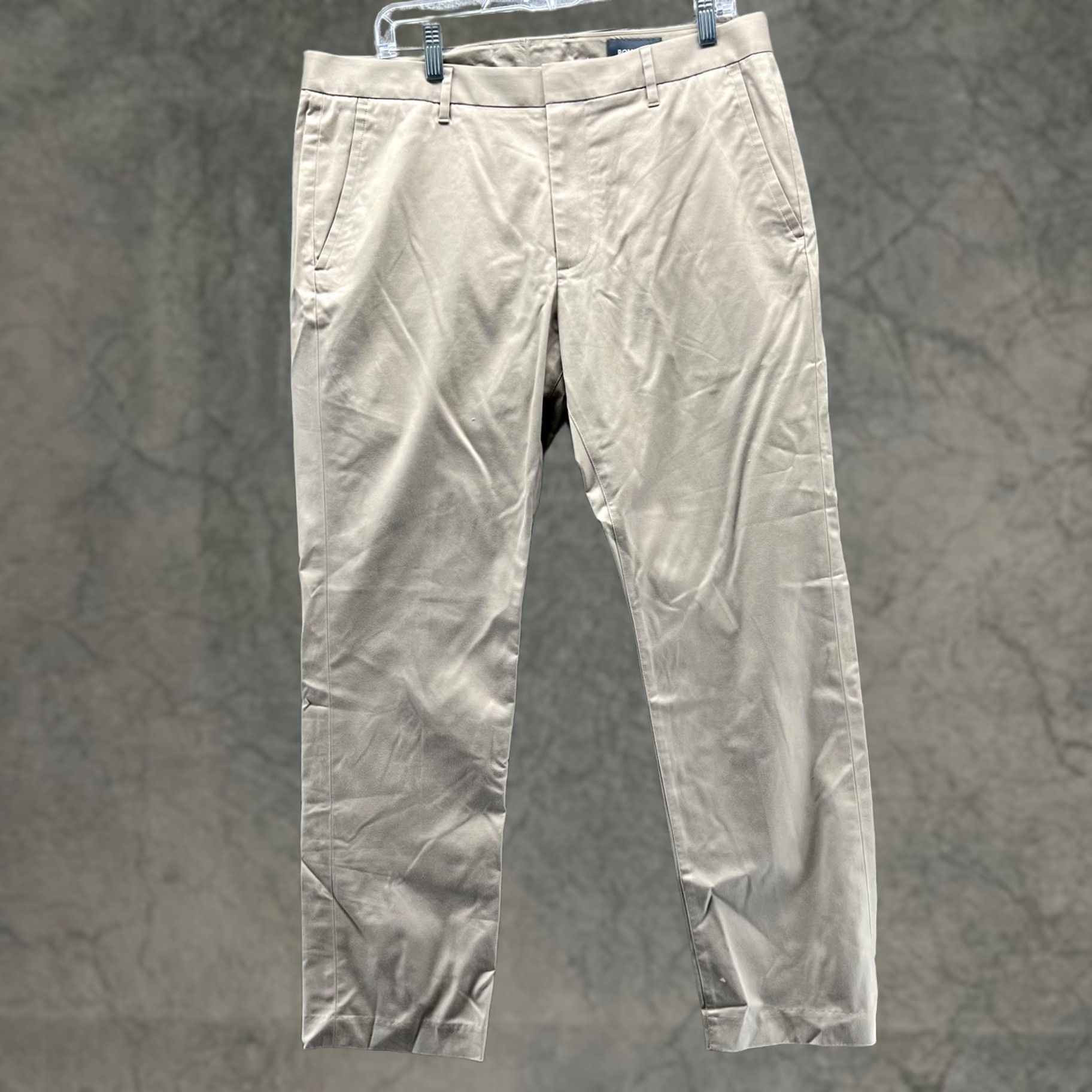 Bonobos Bonobos Pants Mens 35x30 Tan Slim Chino Flat Front Stretch Casual Khaki Shirt? Size US 35 - 1 Thumbnail