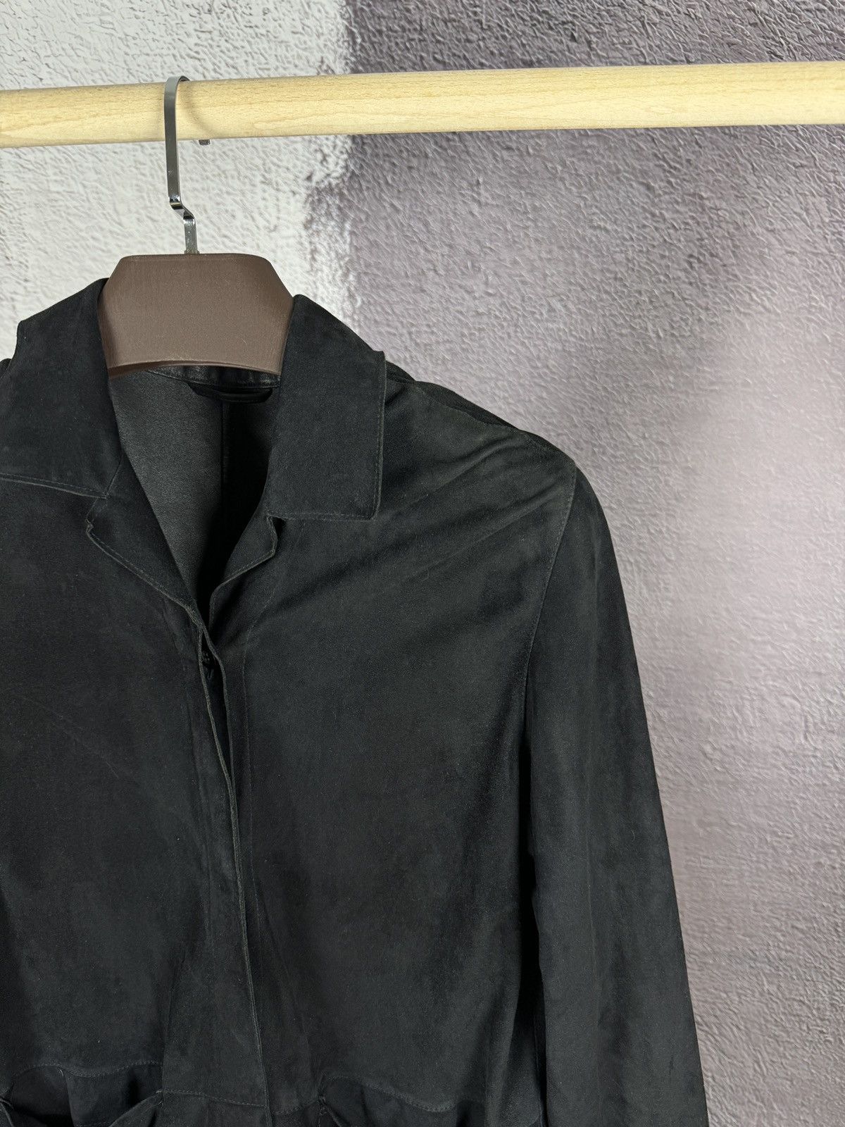 Gimo's Gimo’s black premium suede leather 2 pocket jacket Size M / US 6-8 / IT 42-44 - 4 Thumbnail