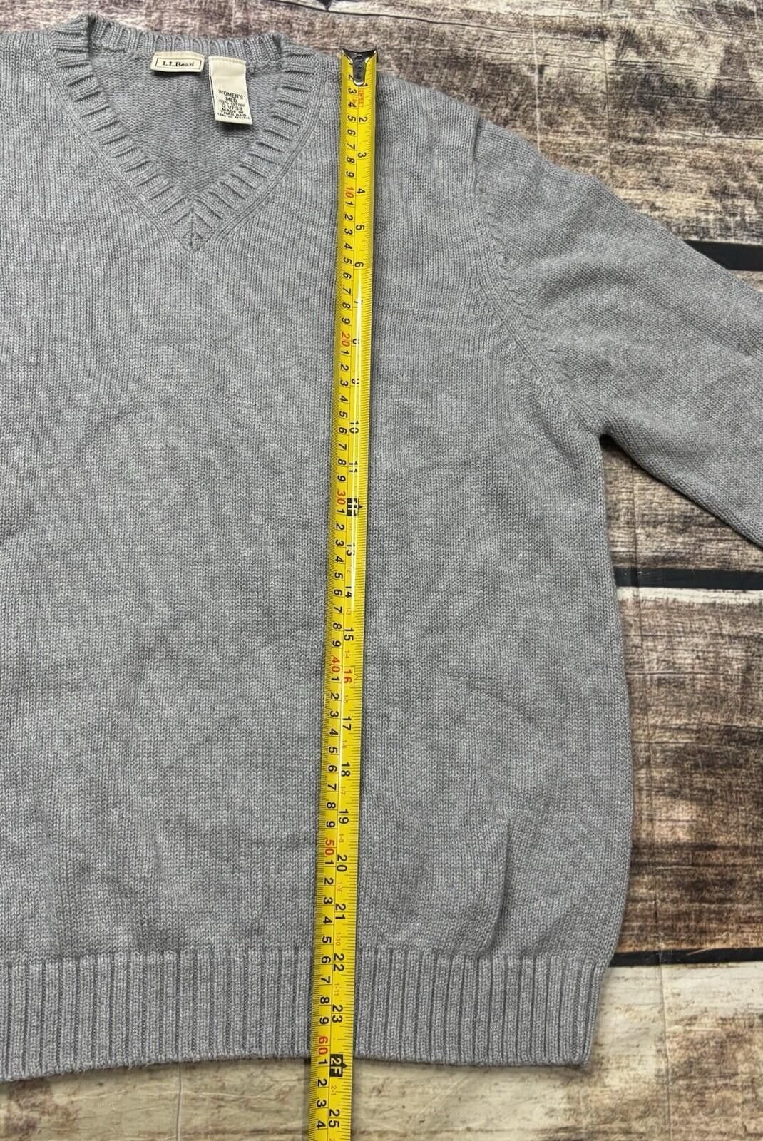 L.L. Bean LL Bean Sweater Womens Medium Cotton V-Neck Pullover Y2K Size M / US 6-8 / IT 42-44 - 8 Thumbnail