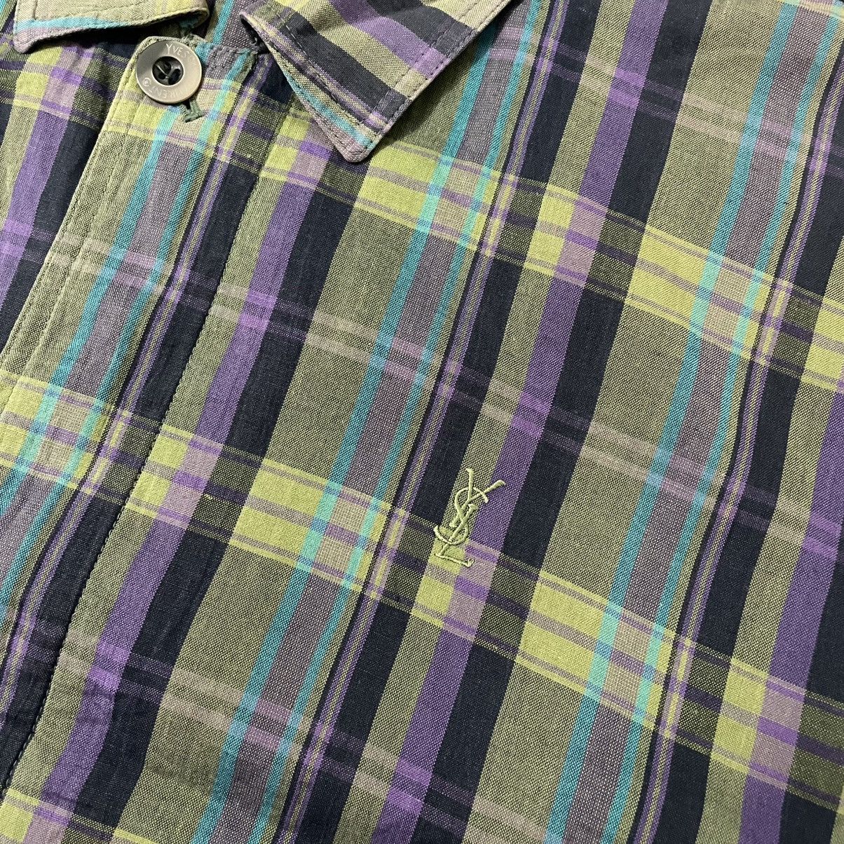 Yves Saint Laurent Vintage YSL Yves Saint Laurent Plaid Tartan Work Jacket Size US L / EU 52-54 / 3 - 5 Thumbnail