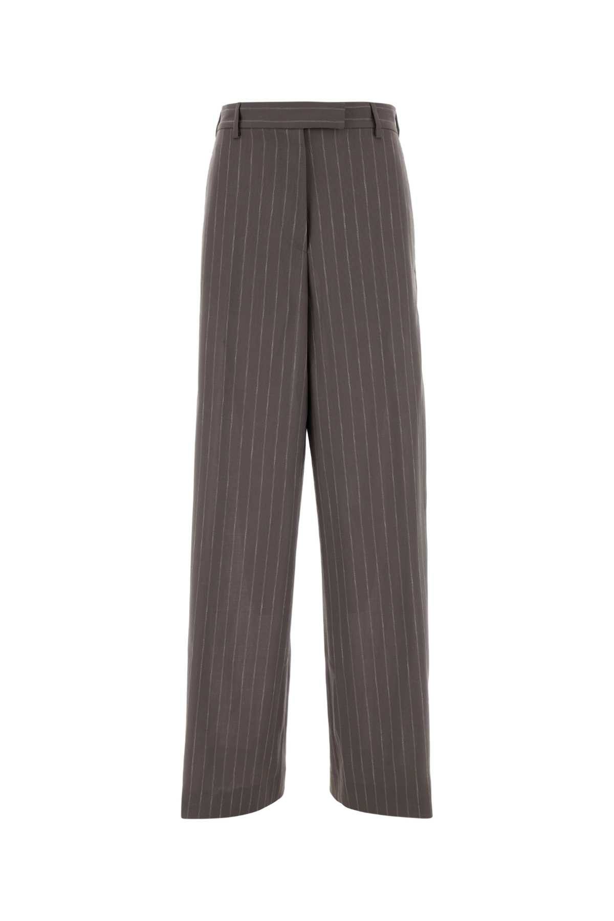 Dries Van Noten Embroidered Wool Blend Penn Palazzo Pant Size 27" / US 4 / IT 40 - 1 Thumbnail