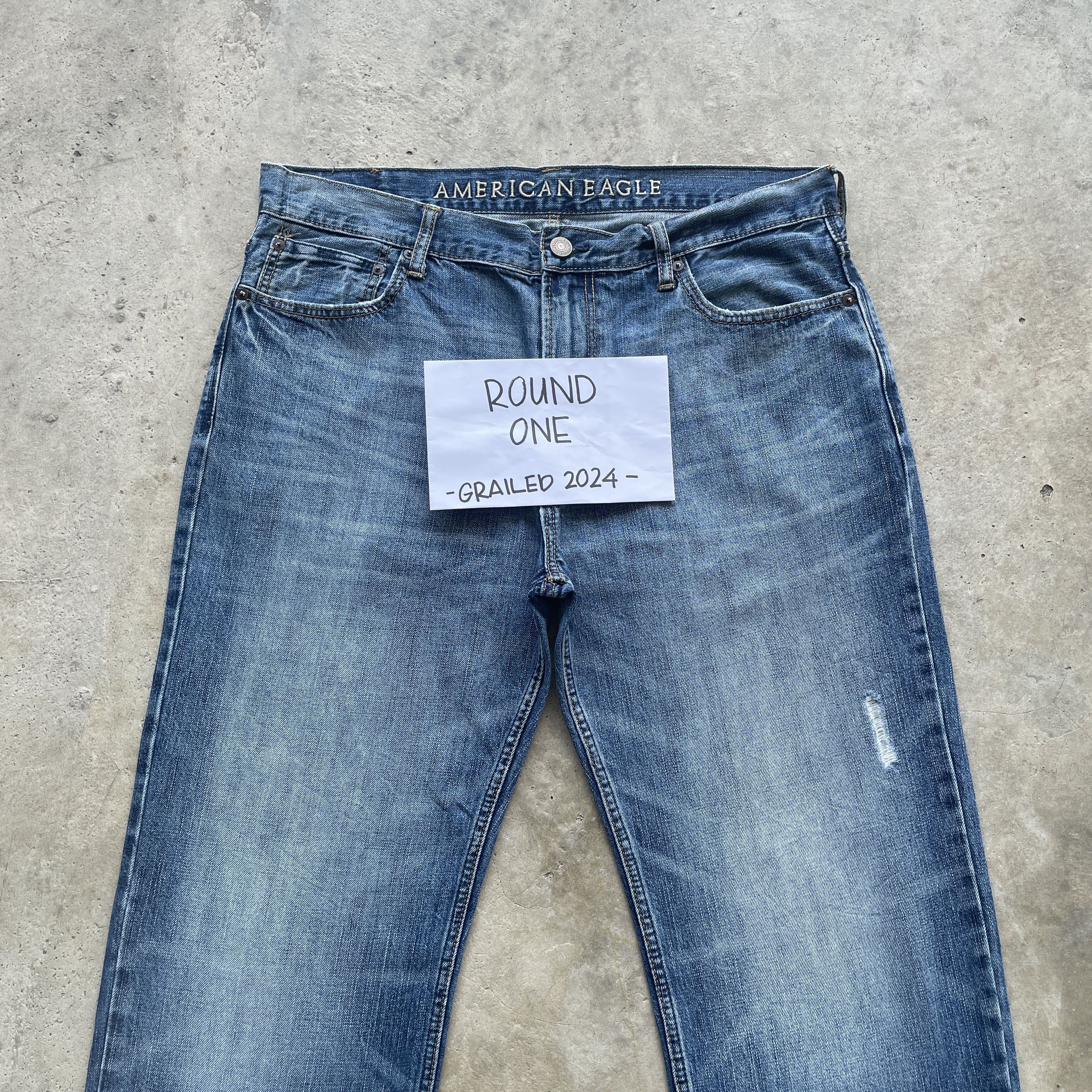American Eagle Outfitters × Jean VINTAGE AMERICAN EAGLE FADED JEANS BAGGY DENIM PANTS W38 Size US 38 / EU 54 - 3 Thumbnail