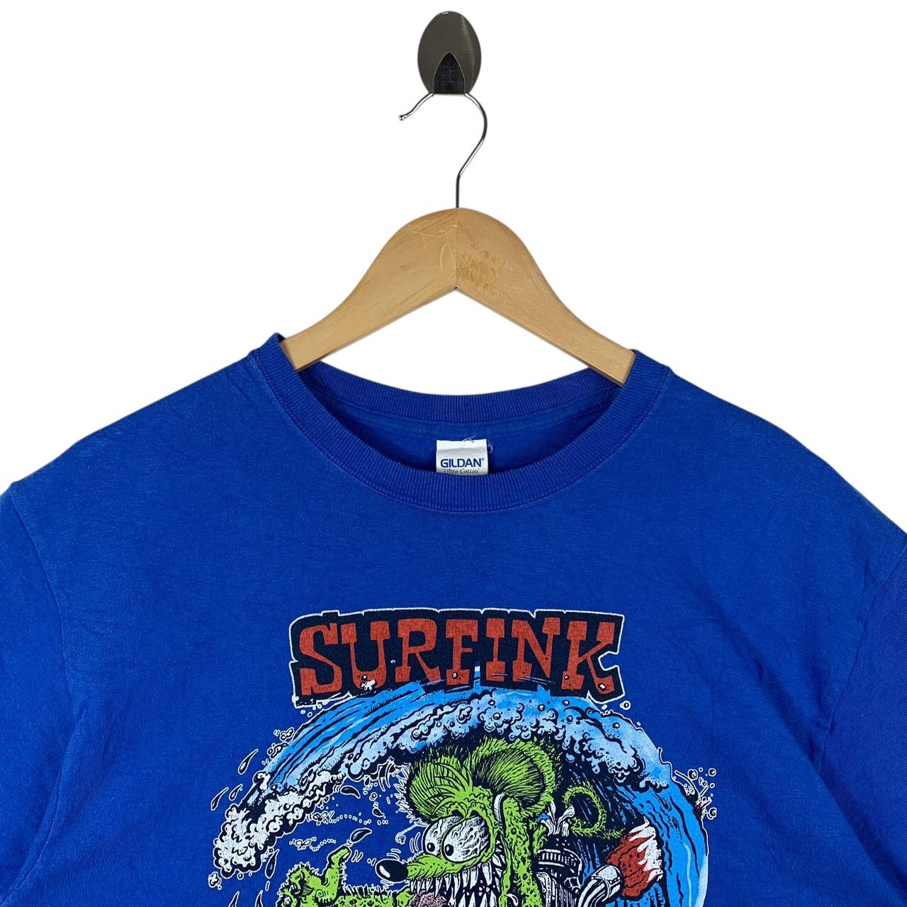 Gildan Vintage 2007 Rat Fink Ed Big Daddy Roth Surfink Tee Shirt Size US M / EU 48-50 / 2 - 2 Thumbnail