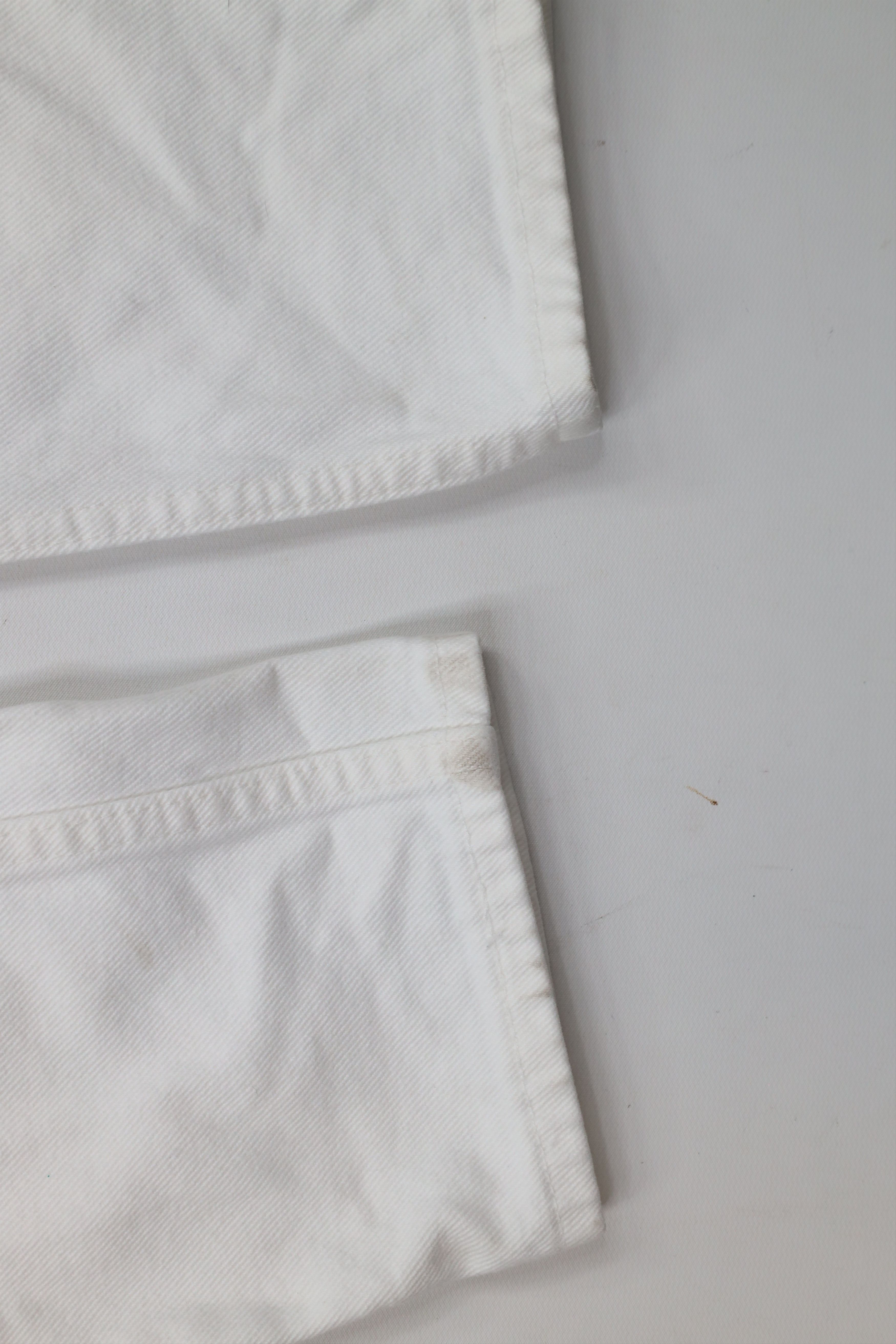 Levi's × Vintage Vintage 90s Levis 550 Fit Tapered Leg Denim Jeans White USA Size 28" / US 6 / IT 42 - 5 Thumbnail