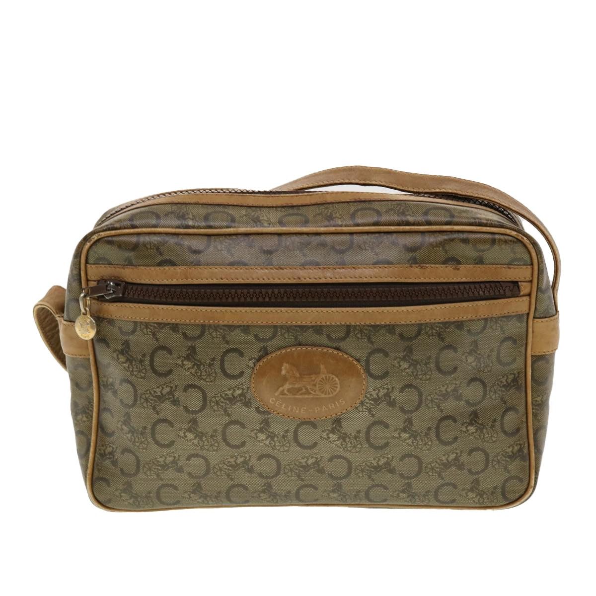Celine CELINE C Macadam Canvas Shoulder Bag Beige Size ONE SIZE - 13 Thumbnail