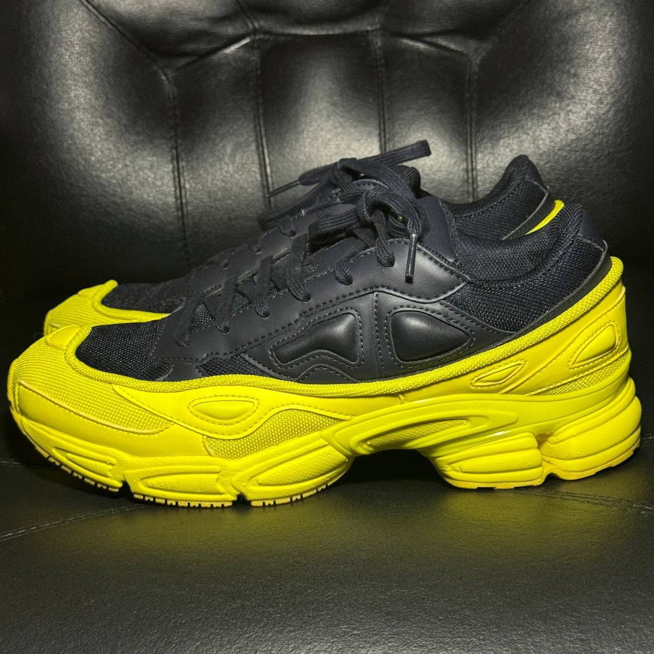 Adidas × Raf Simons sneakers Adidas Raf Simons ozweego Yellow Blue FW18 Size US 9.5 / EU 42-43 - 3 Thumbnail