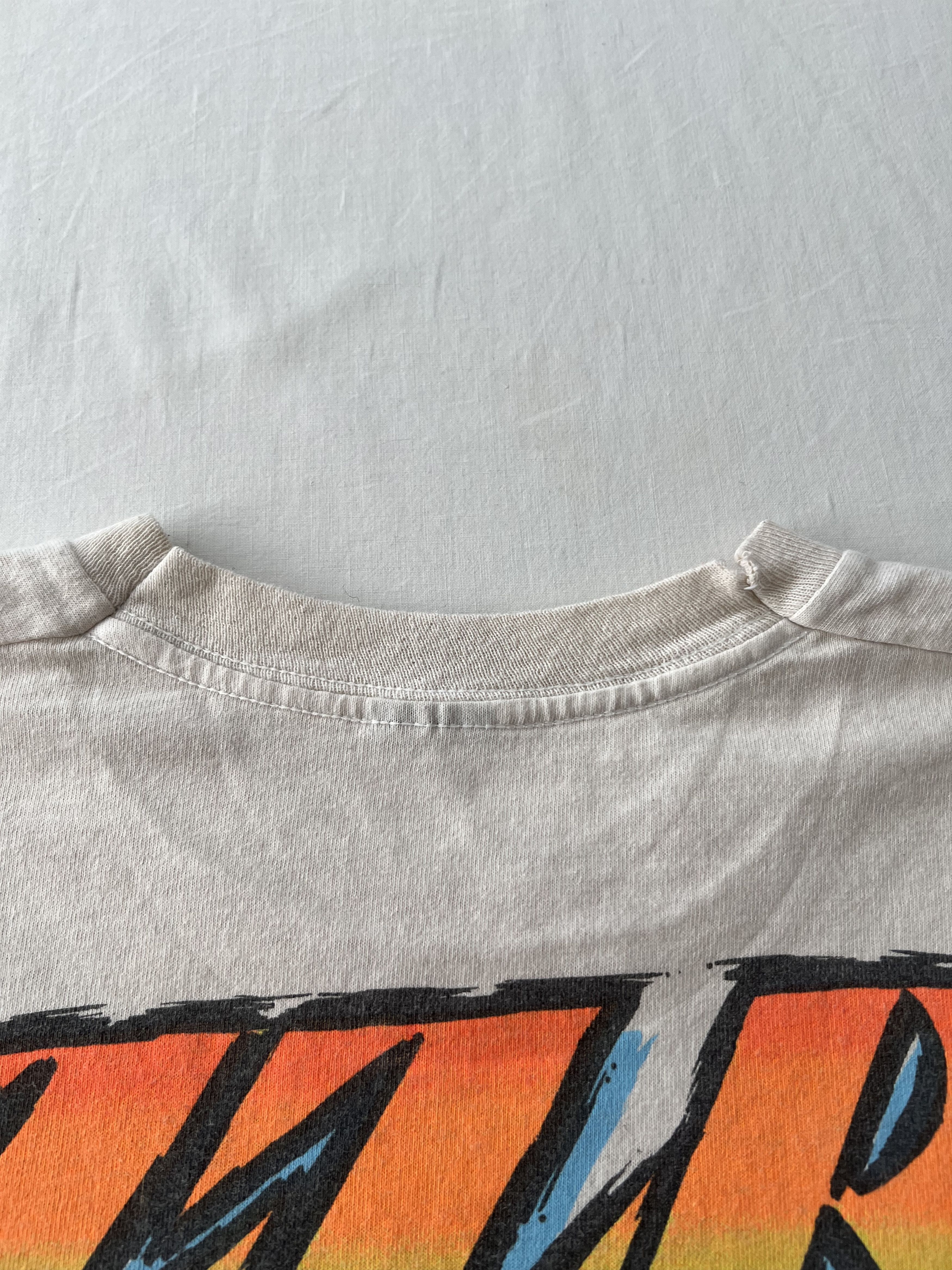 Vintage Vintage 90s Kawasaki ZZR The Ultimate Power Bike Racing Tee Size US XL / EU 56 / 4 - 17 Thumbnail