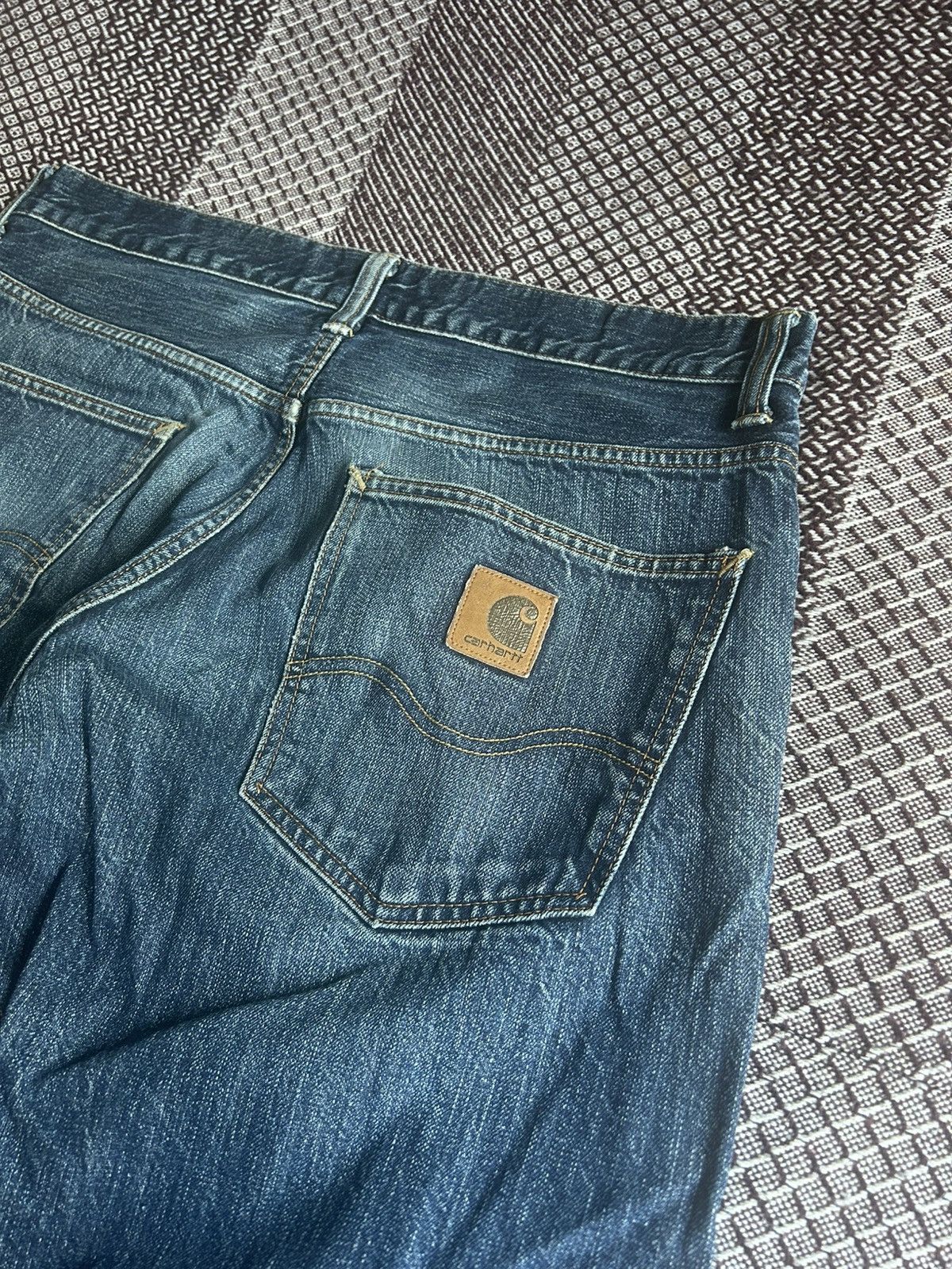 Carhartt Vintage Carhartt Bronco Pant Jeans Distressed Size 34 Baggy Size US 34 / EU 50 - 5 Thumbnail