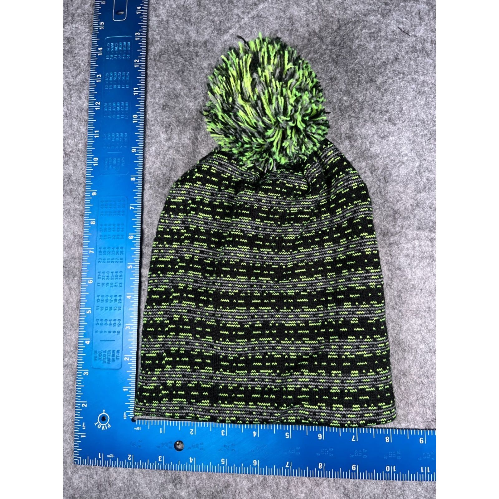 ZeroXposur ZeroXposur Beanie Adult One Size Black Green Gray Stripe Acrylic Blend Knit Unisex Outdoors Ski Winter Size ONE SIZE - 5 Thumbnail